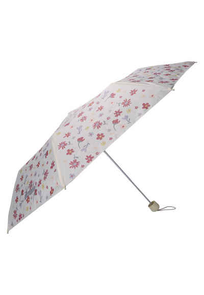 Sterntaler® Stockregenschirm Taschenschirm Blumenwiese, Kinderschirm mit süßen Motiven, Kuppelschirm für Kinder