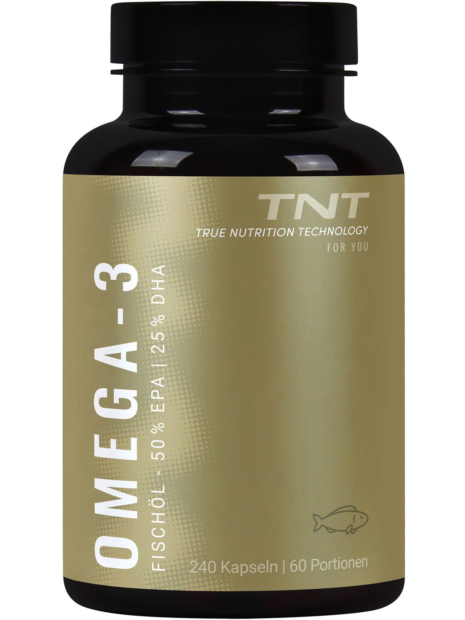TNT (True Nutrition Technology) Omega-3 Fischöl Kapseln (50% EPA/ 25% DHA) Kapseln, 1 er 240 St., 172 g