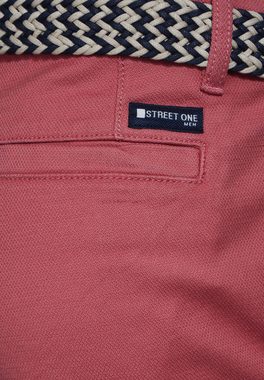 STREET ONE MEN Chinohose softer Materialmix