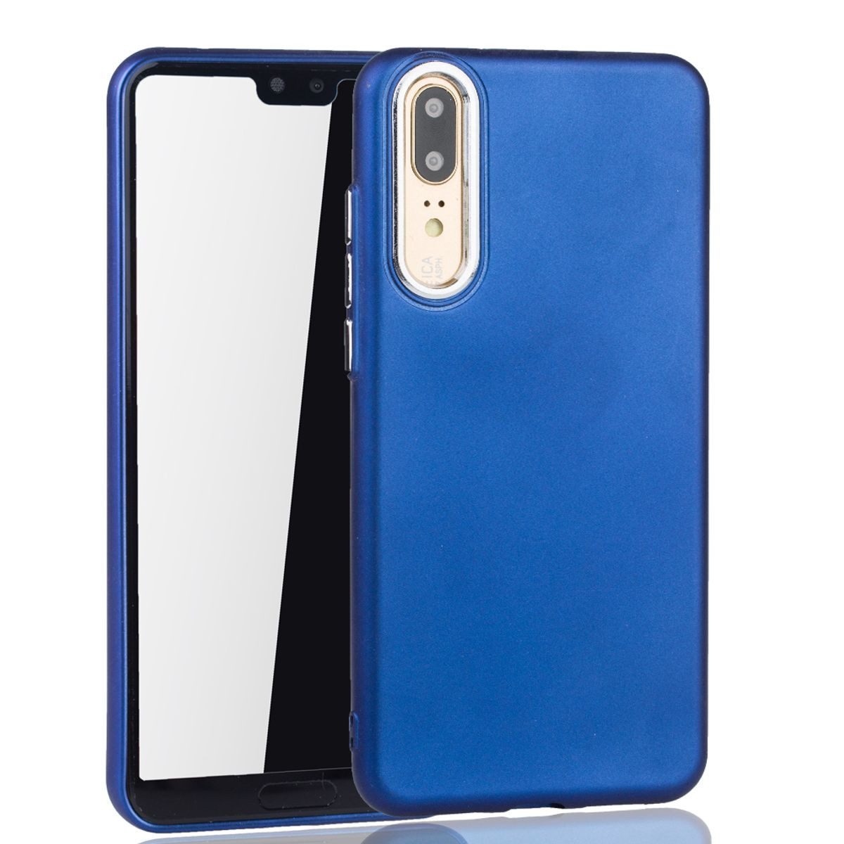 König Design Handyhülle Huawei P20, Huawei P20 Handyhülle Backcover Blau