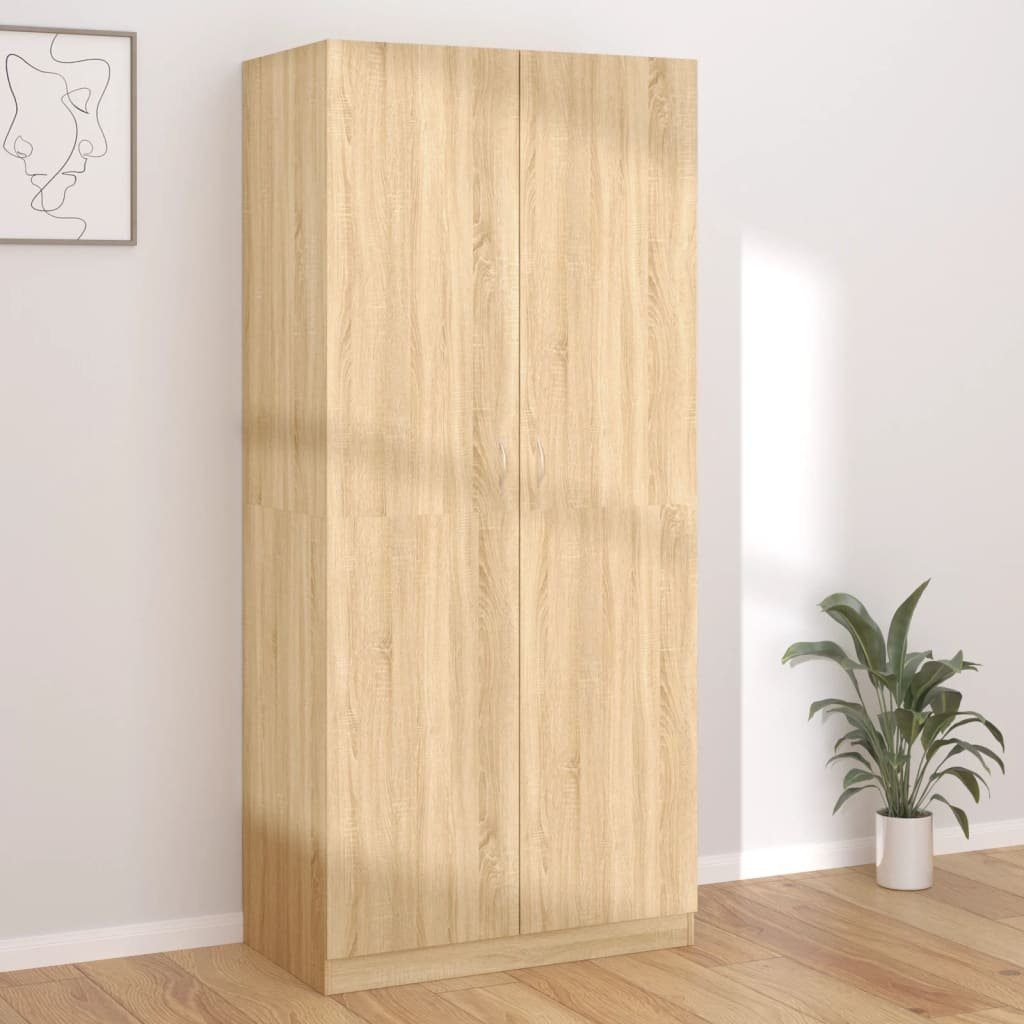 Kleiderschrank Sonoma-Eiche cm 90x52x200 furnicato Holzwerkstoff