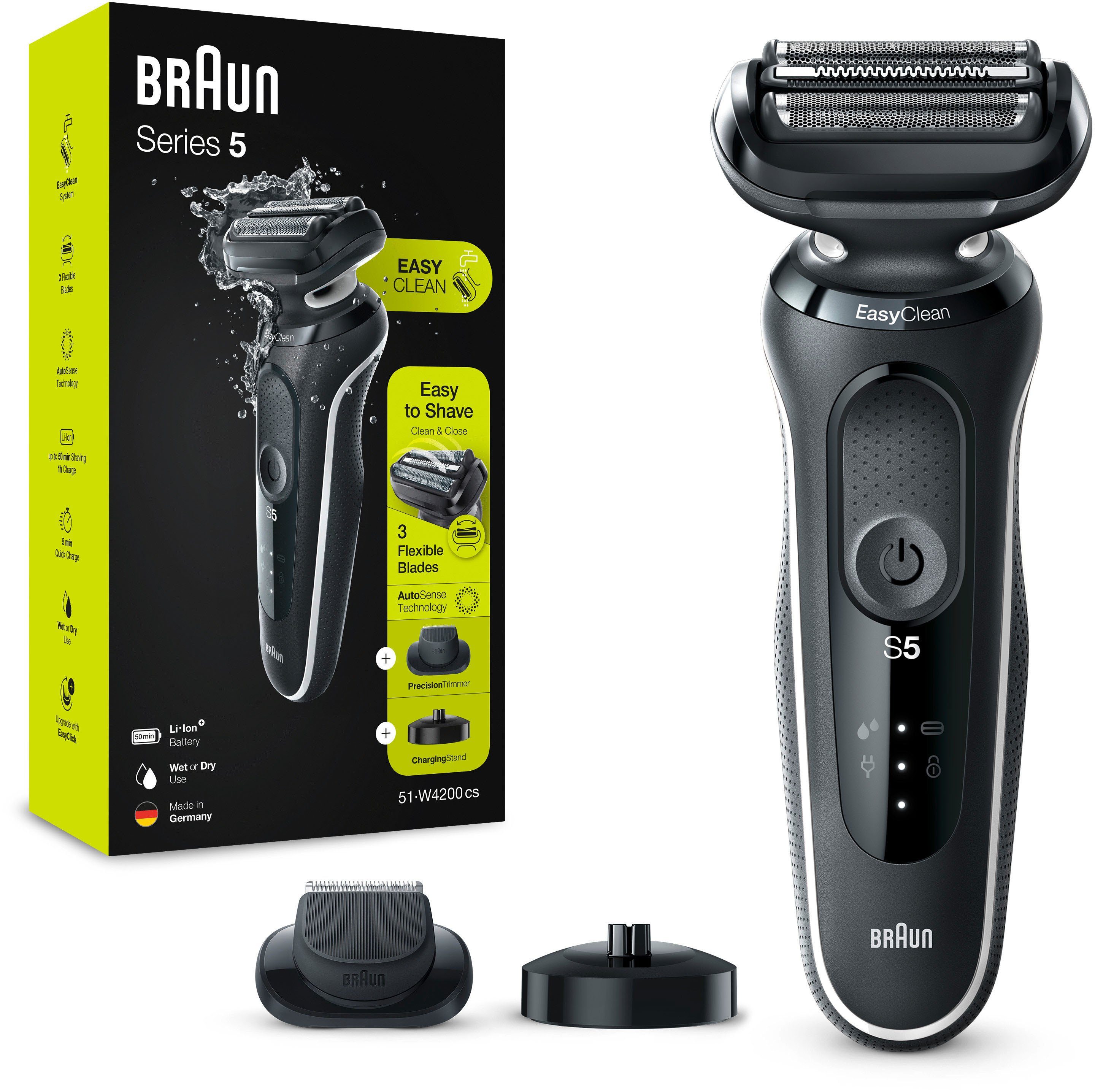 Braun 9420s wet&dry Series 9 Rasierer schwarz