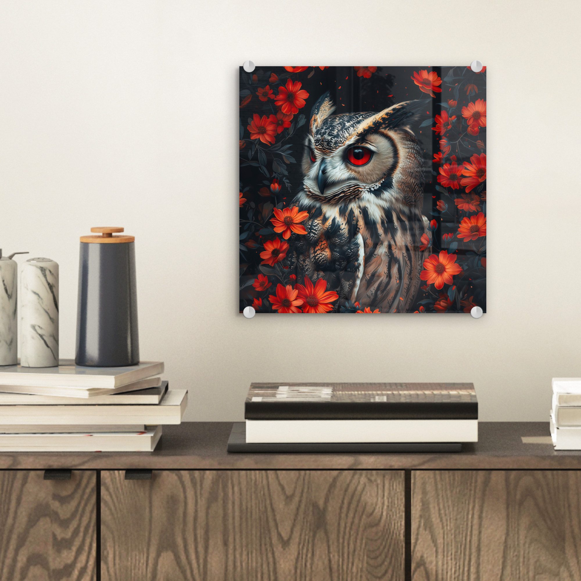 MuchoWow Acrylglasbild Eule - Waldtiere - günstig online kaufen