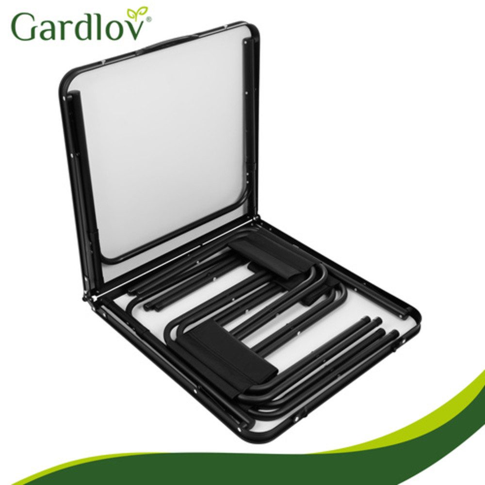 Gardlov Klapptisch Gartentisch 4 Stühle Touristentisch (Spar-Set, 5-St., Tischhöhenverstellung), Ausgestattet mit Anti-Klapp-Sicherheitsverriegelungen – Bild 5 von 5