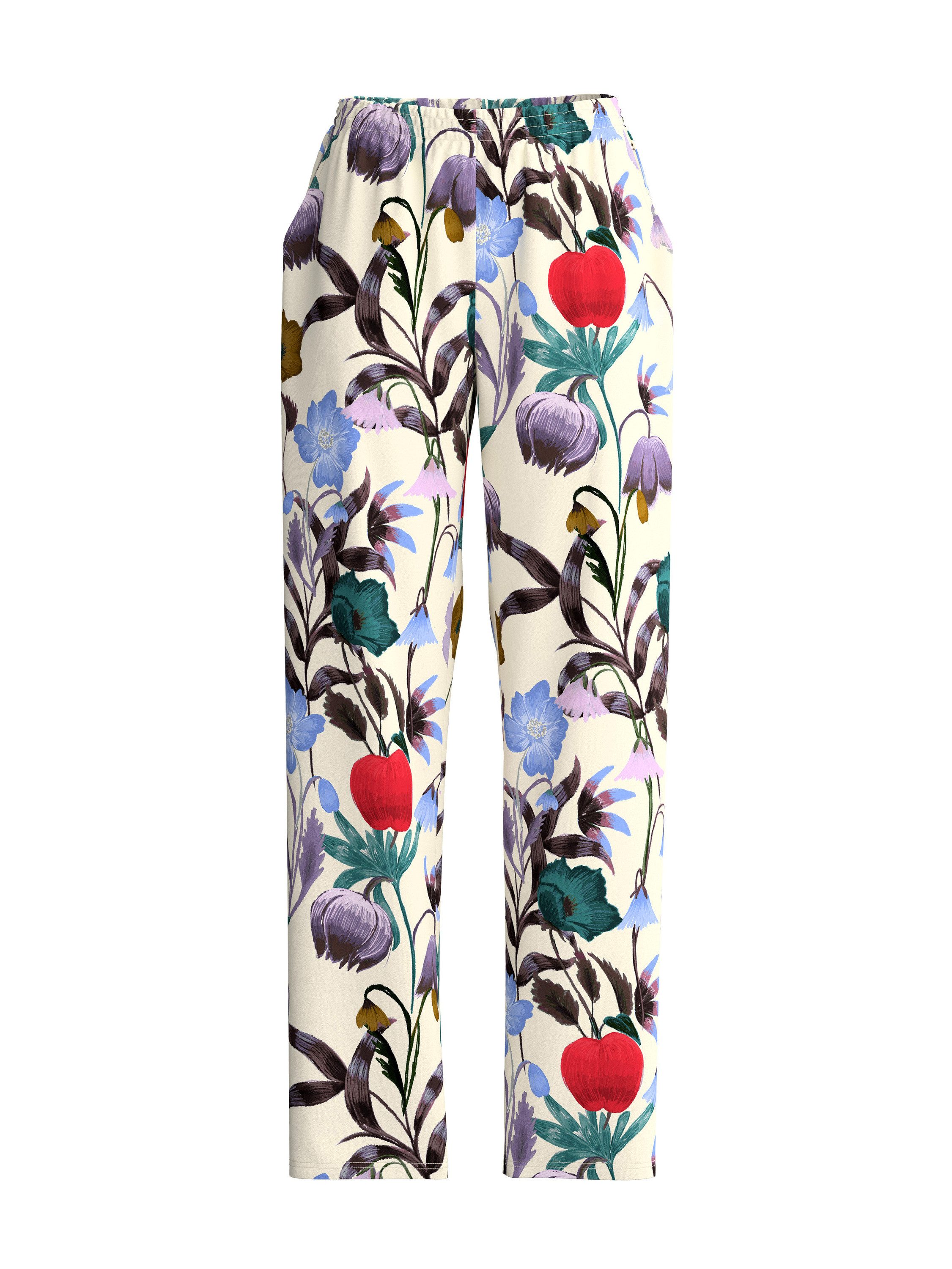CALIDA Pyjamahose Alpine M&M Damen (1-tlg) weiche Baumwolle und bequeme Passform