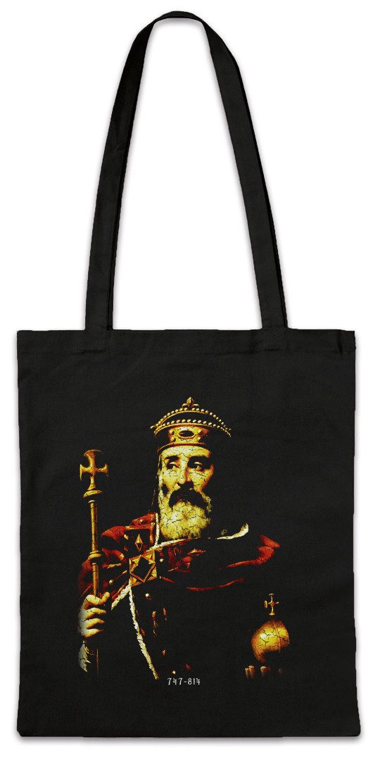 Urban Backwoods Beuteltasche Karl The Great Stofftasche Der Große Kaiser König Karolus Carolus (1-tlg), Magnus Charlemagne Portrait Picture