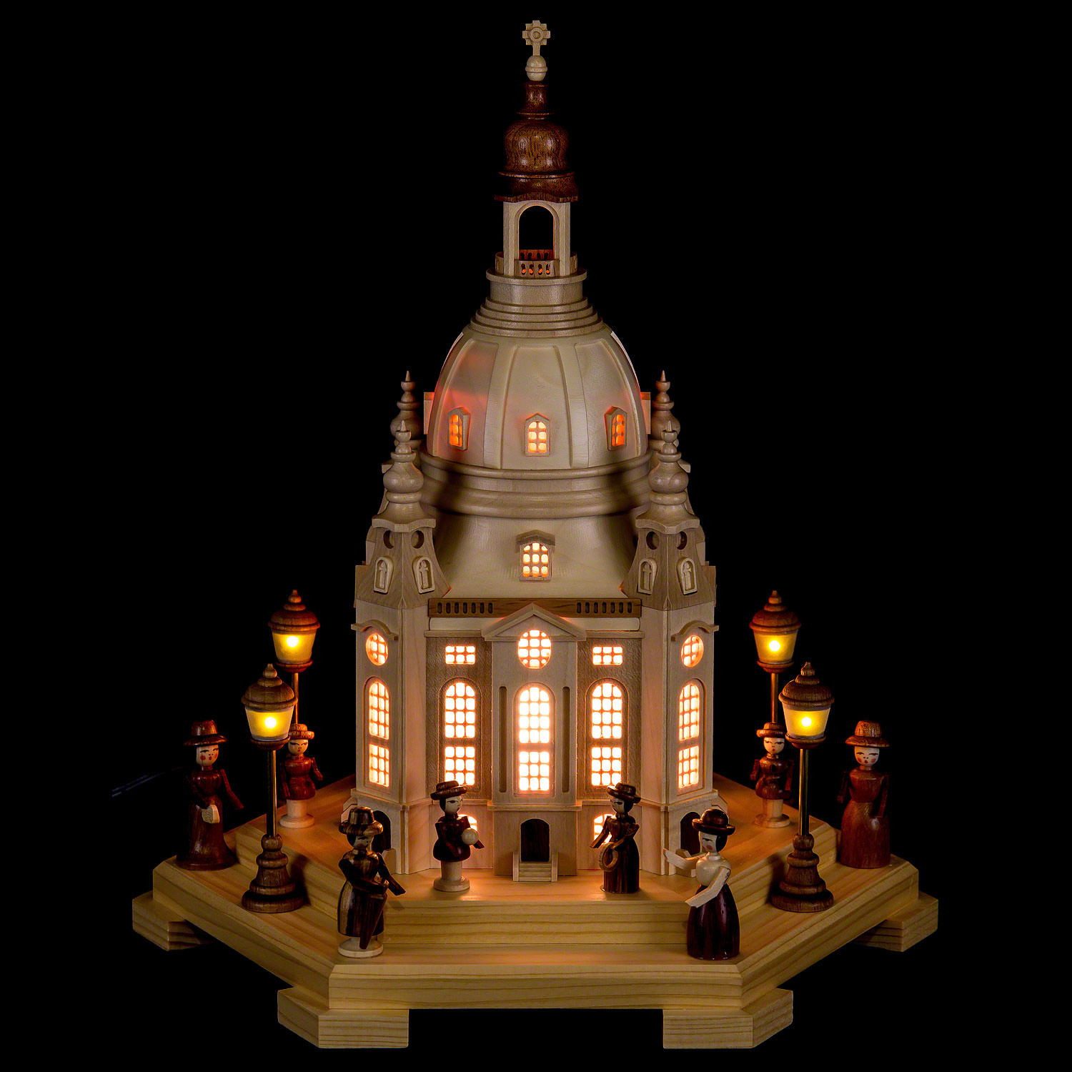 Müller Kleinkunst GmbH Seiffen Schwibbogen Lichterhaus Frauenkirche Dresden (24x21x28cm) von Müller Kleinkunst