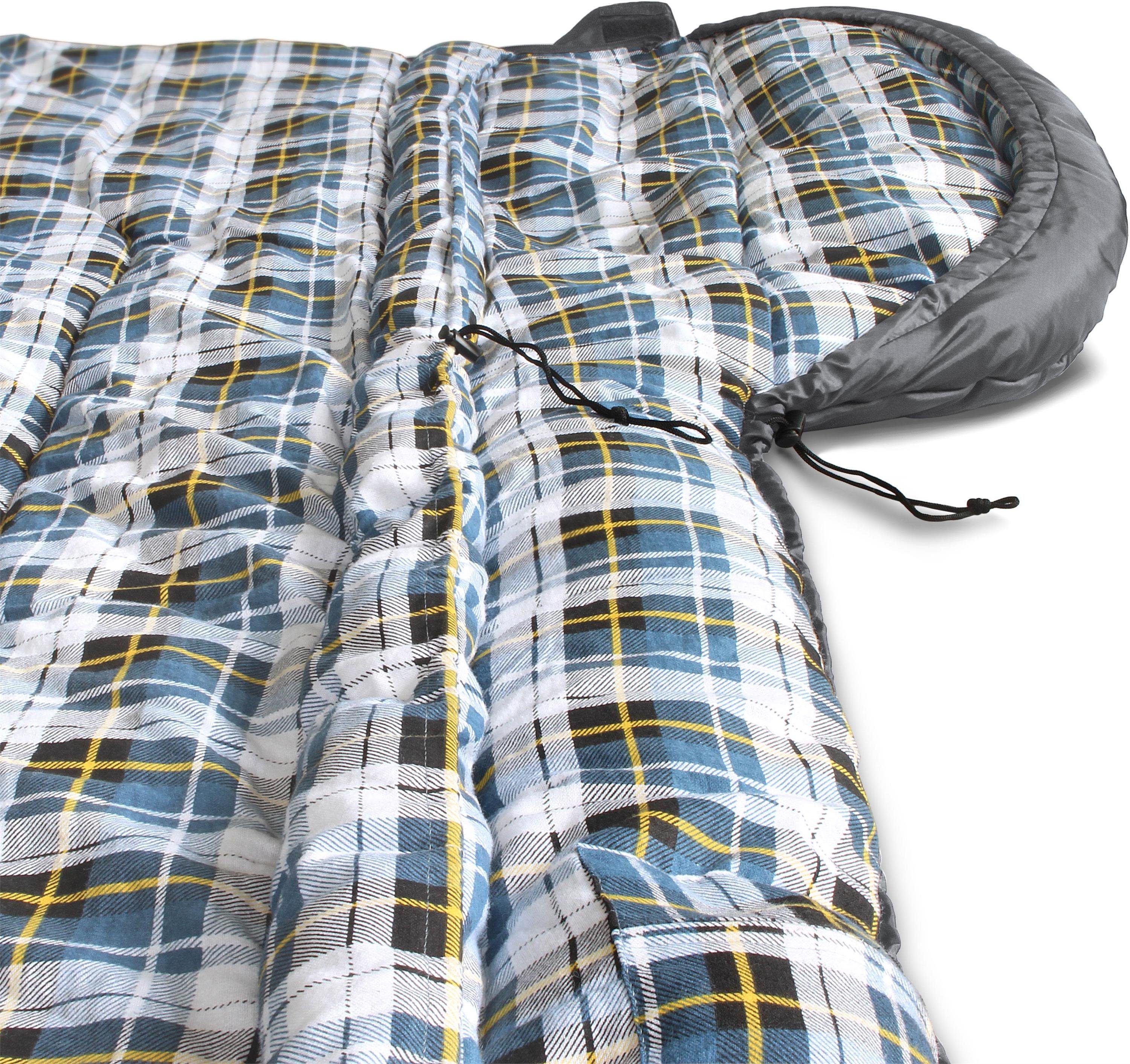 normani Deckenschlafsack Outdoor-Schlafsack Extrem 4-In-1 Antarctica, bis -40°C 500 + 250 g/m² Füllung – Bild 5 von 5