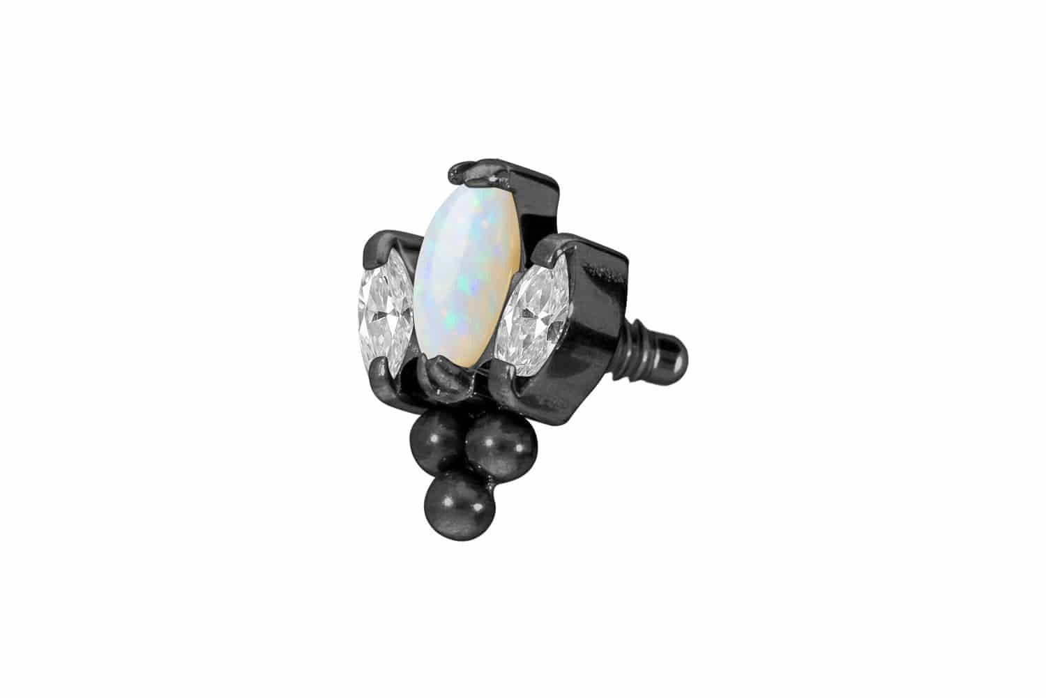 PIERCINGLINE Piercing-Set Titan Schraubaufsatz mit Außengewinde günstig online kaufen