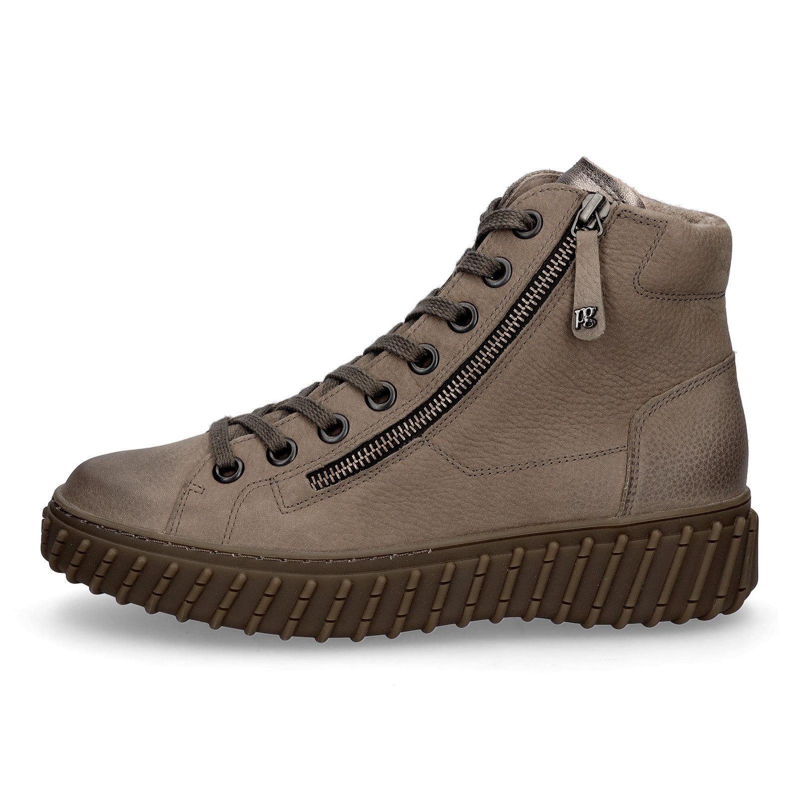Paul Green Paul Green Damen High-Top Sneaker taupe Sneaker