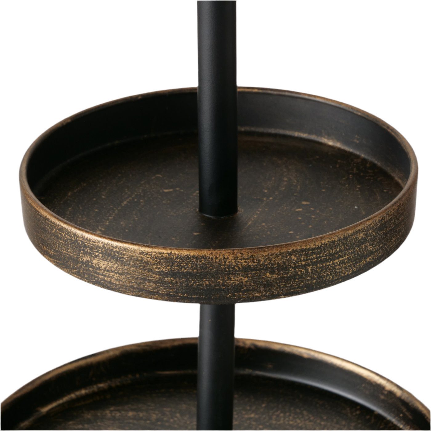 BOLTZE GRUPPE GmbH Dekoetagere Etagere Prego Metall Antikgold Schwarz 3-stö günstig online kaufen