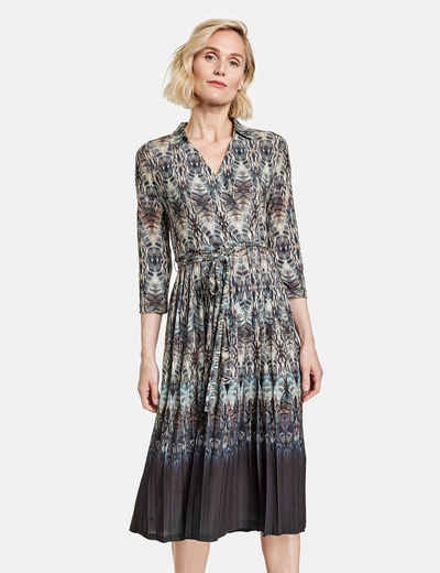 GERRY WEBER Midikleid Kleid mit Ikat-Muster