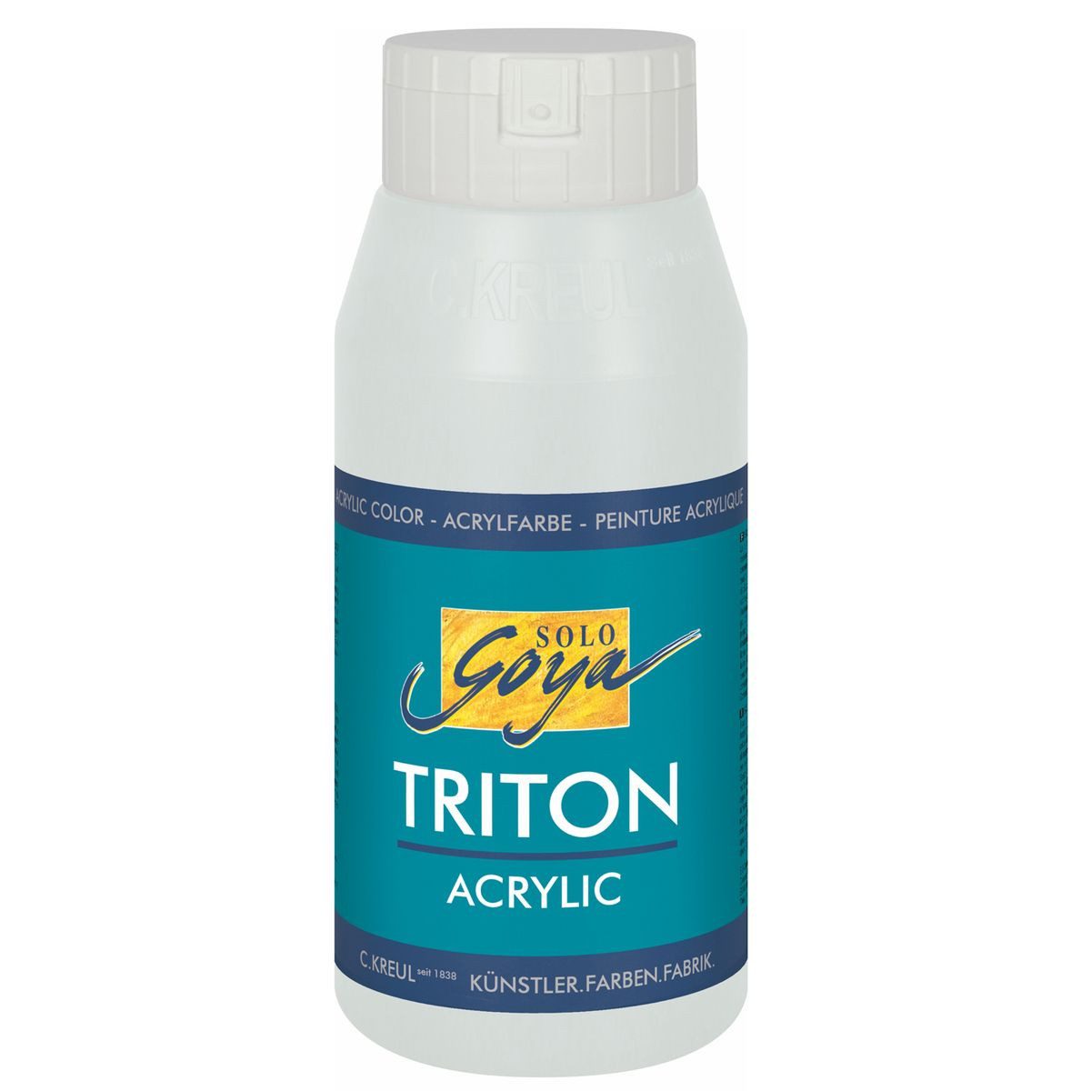 C. KREUL Acrylfarbe KREUL Acrylfarbe SOLO Goya TRITON silber 750ml Flasche