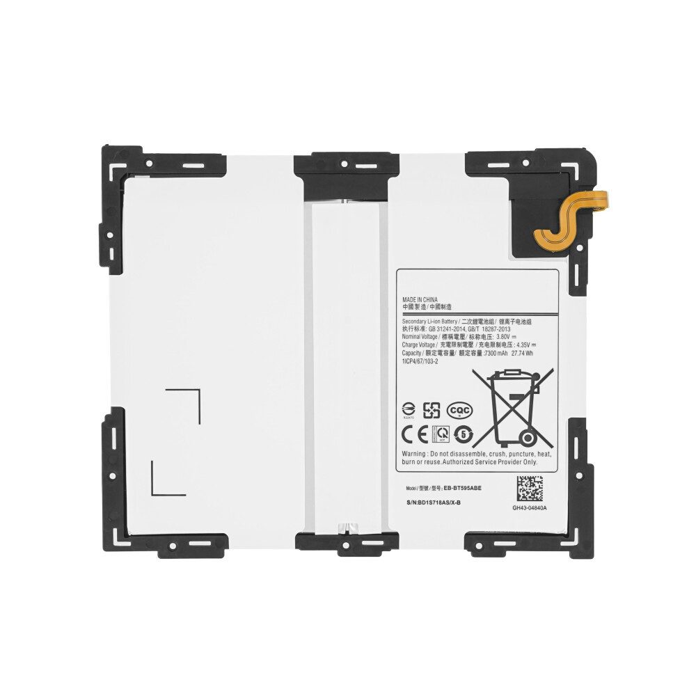 Akku Samsung Galaxy Tab A 10.5 SM-T590 SM-T595 EB-BT595ABE Batterie Er Handy-Akku (1 St)