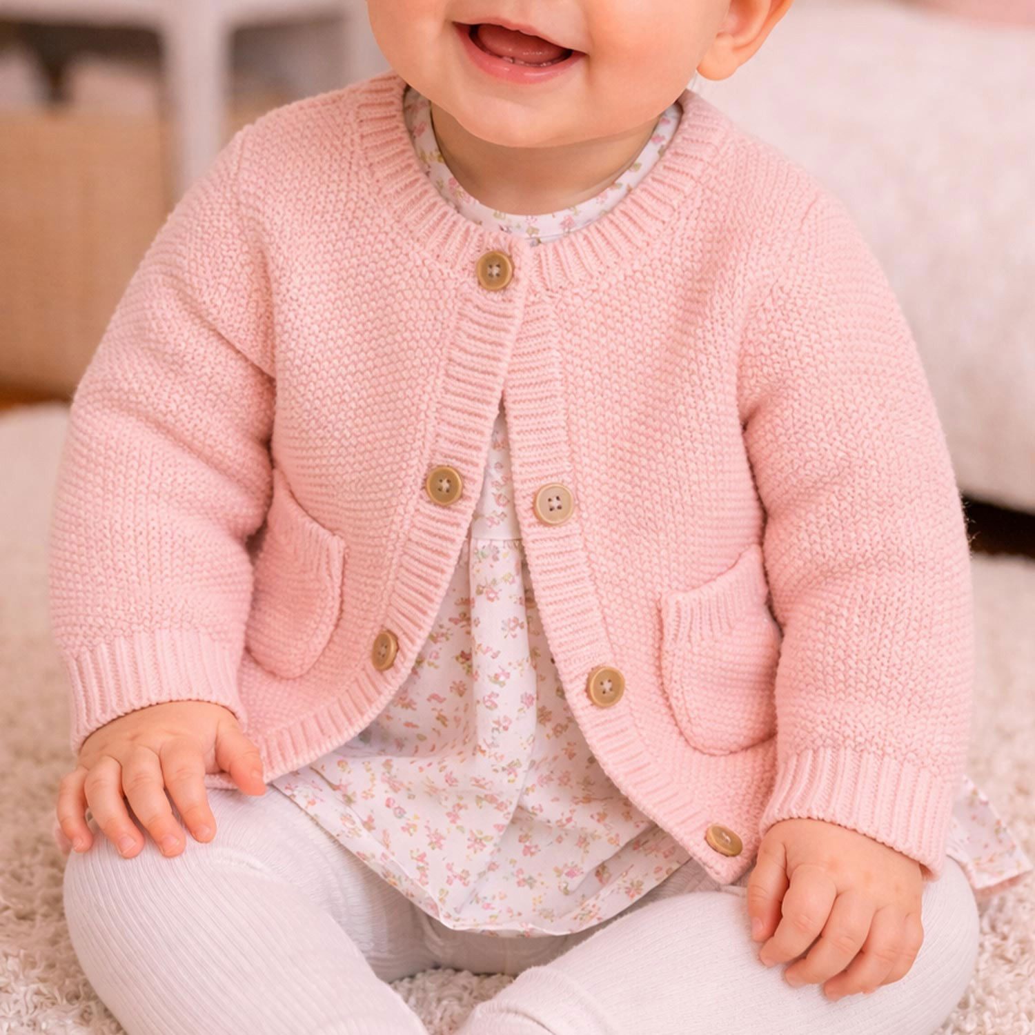 BONDI Strickjacke Strickjacke 93940, Rosa