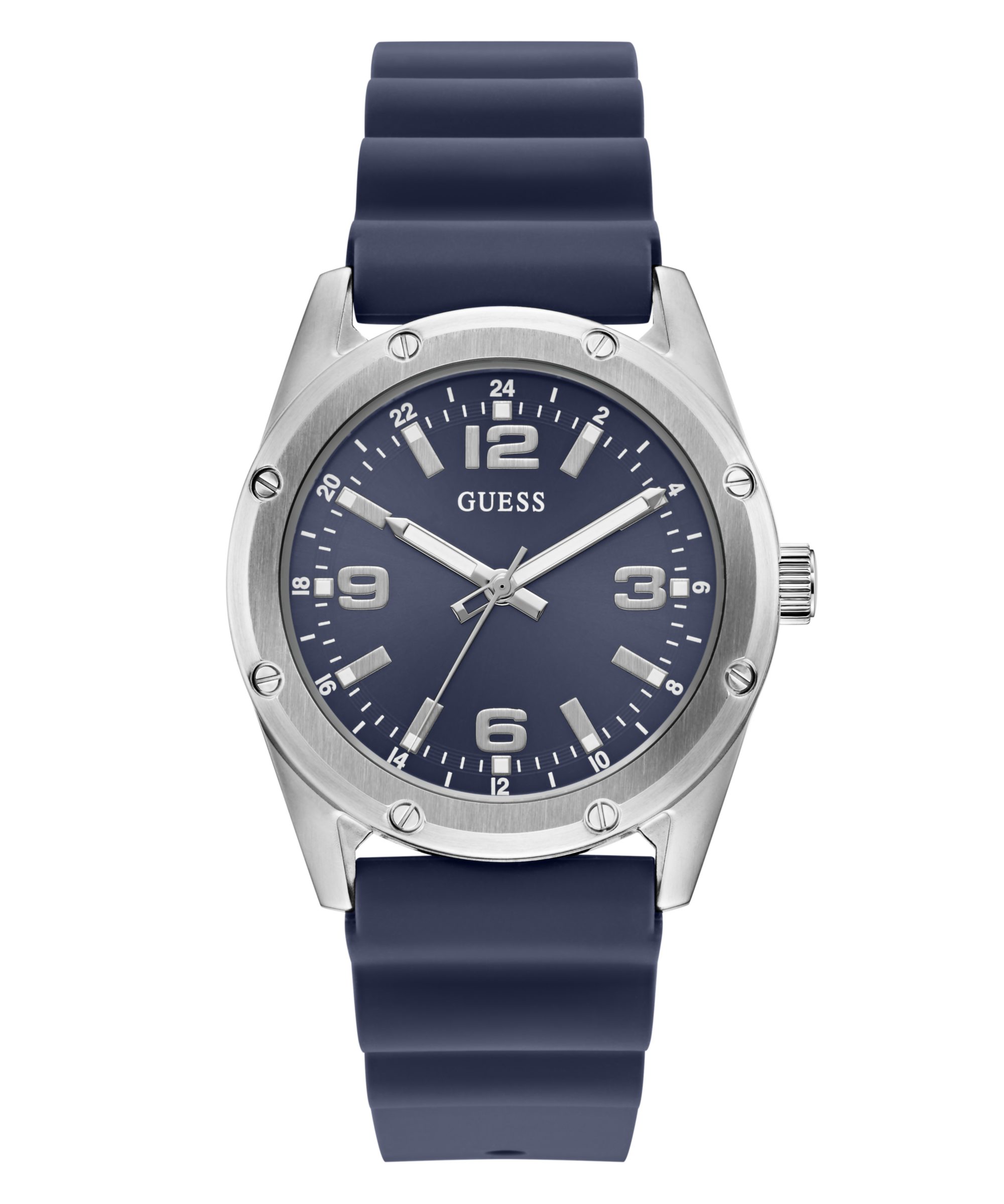 Guess Quarzuhr SCOTT GW1134G1, Armbanduhr, Herrenuhr, Silikonarmband, analog