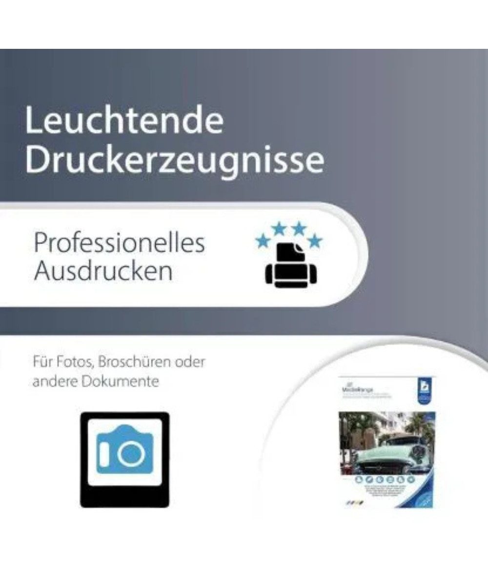 Mediarange Fotopapier MediaRange Fotopapier – A4, hochglänzend, 180 g/m², 50 Blatt, Trocknung: sofort trocken
