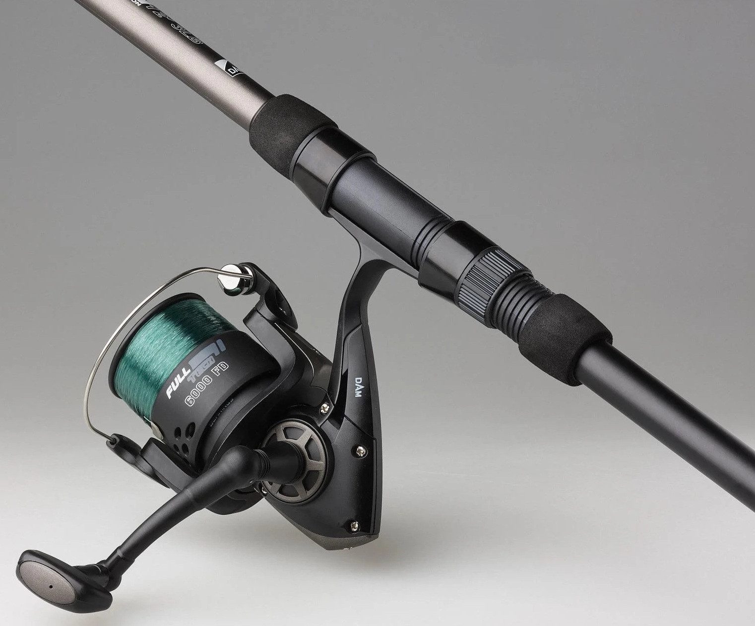 DAM Fishing Karpfenrute DAM SET Full Tech Carp Combo 6000FD - 2 Größen wählbar - Karpfenset, Modernes Design