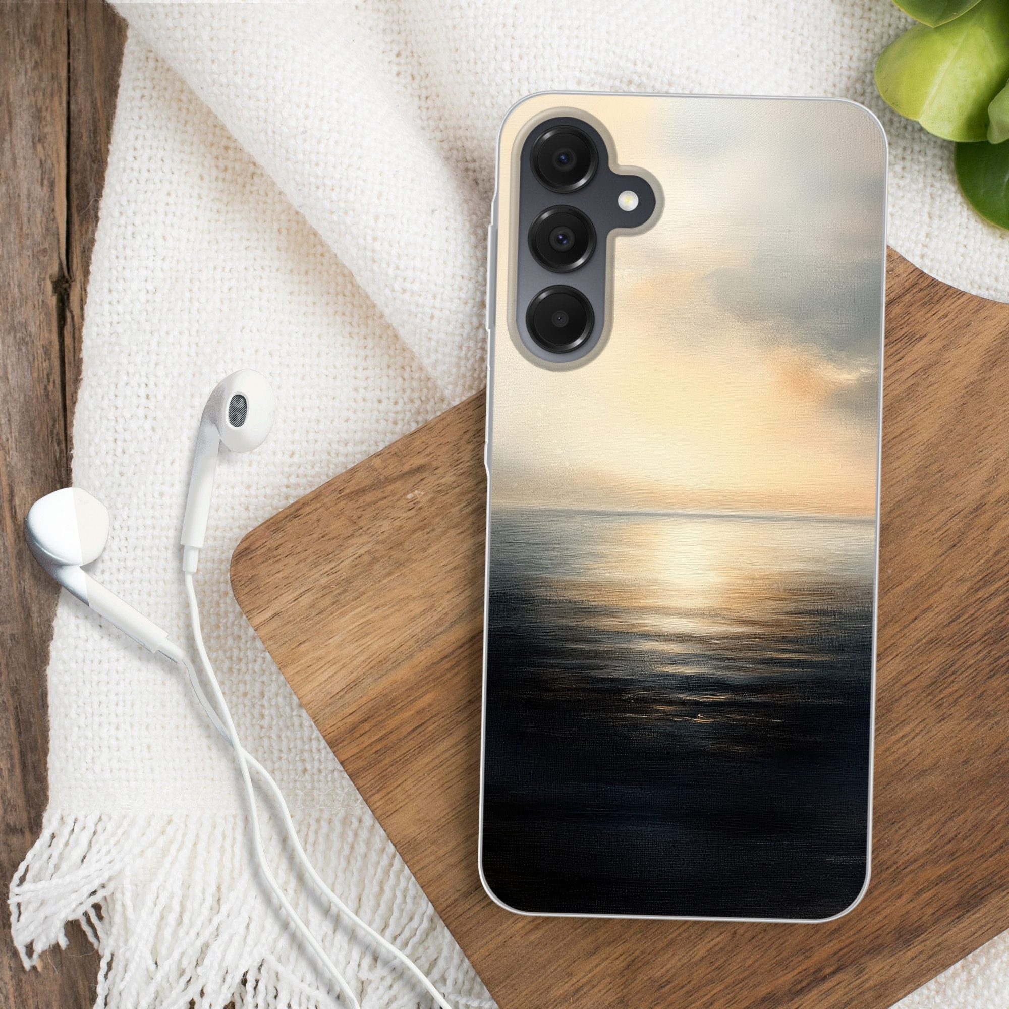 MuchoWow Handyhülle für Samsung Galaxy A16 5G Sonne - Horizont - Meer, Phone Case, Silikon, Schutzhülle Dünn