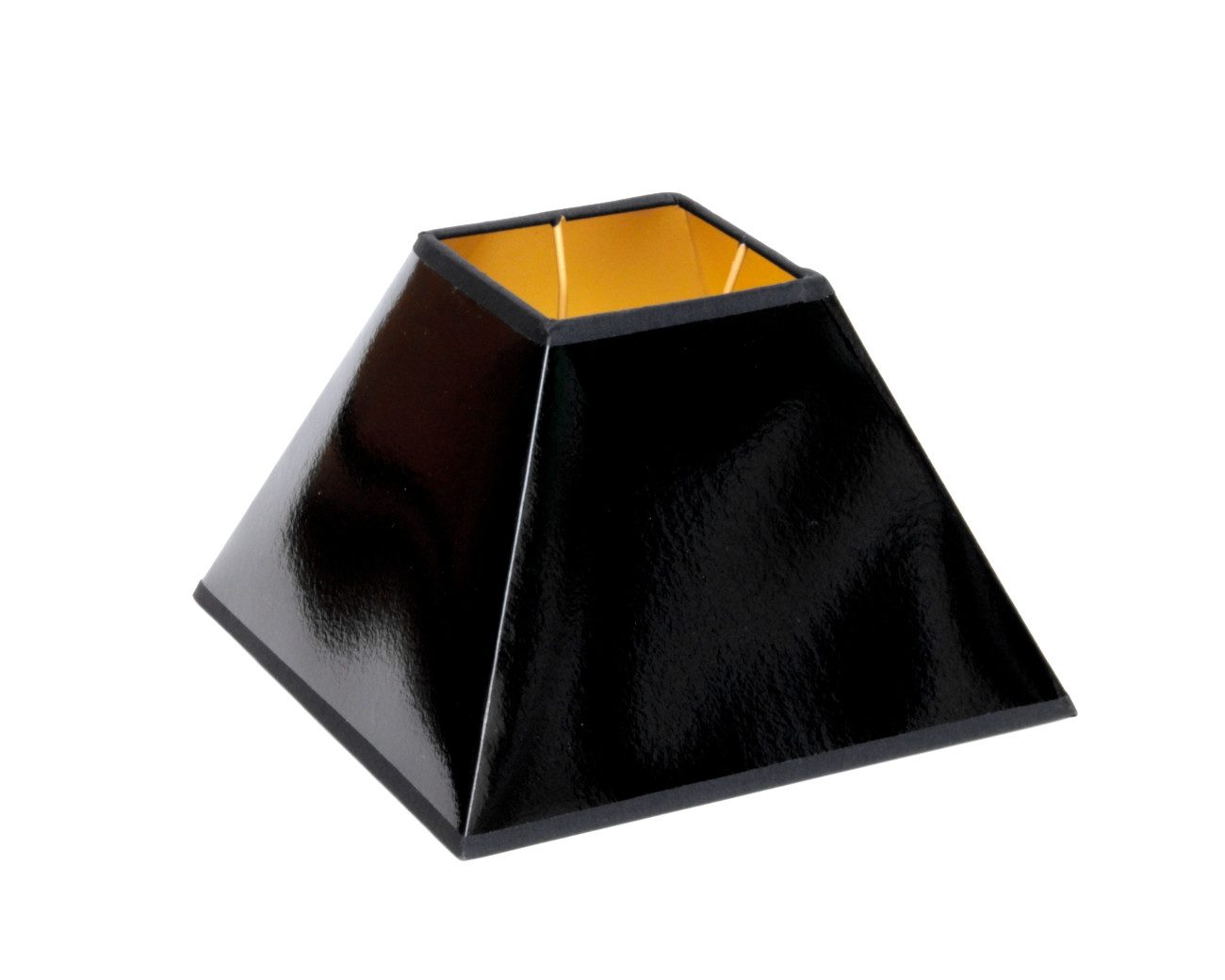 Brillibrum Lampenschirm Lampenschirm Schwarz Gold konisch oval quadratisch günstig online kaufen