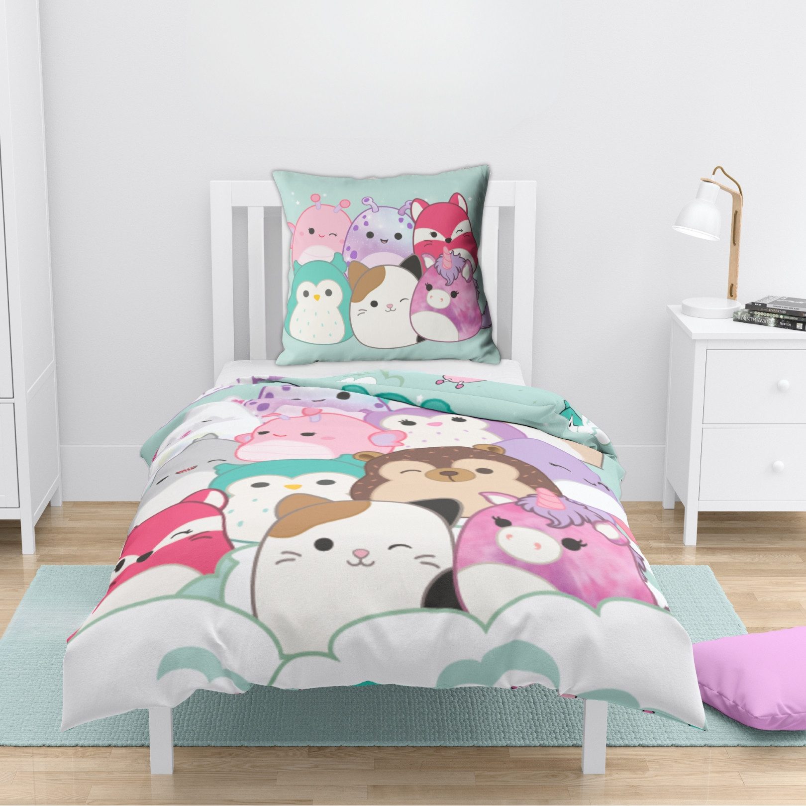 MTOnlinehandel Bettwäsche Squishmallows 135x200 + 80x80 cm, 100% Baumwolle, günstig online kaufen