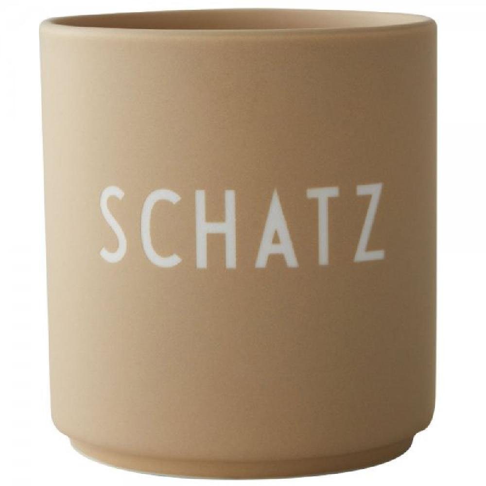 Design Beige German Cup Becher Tasse Favourite Letters Schatz
