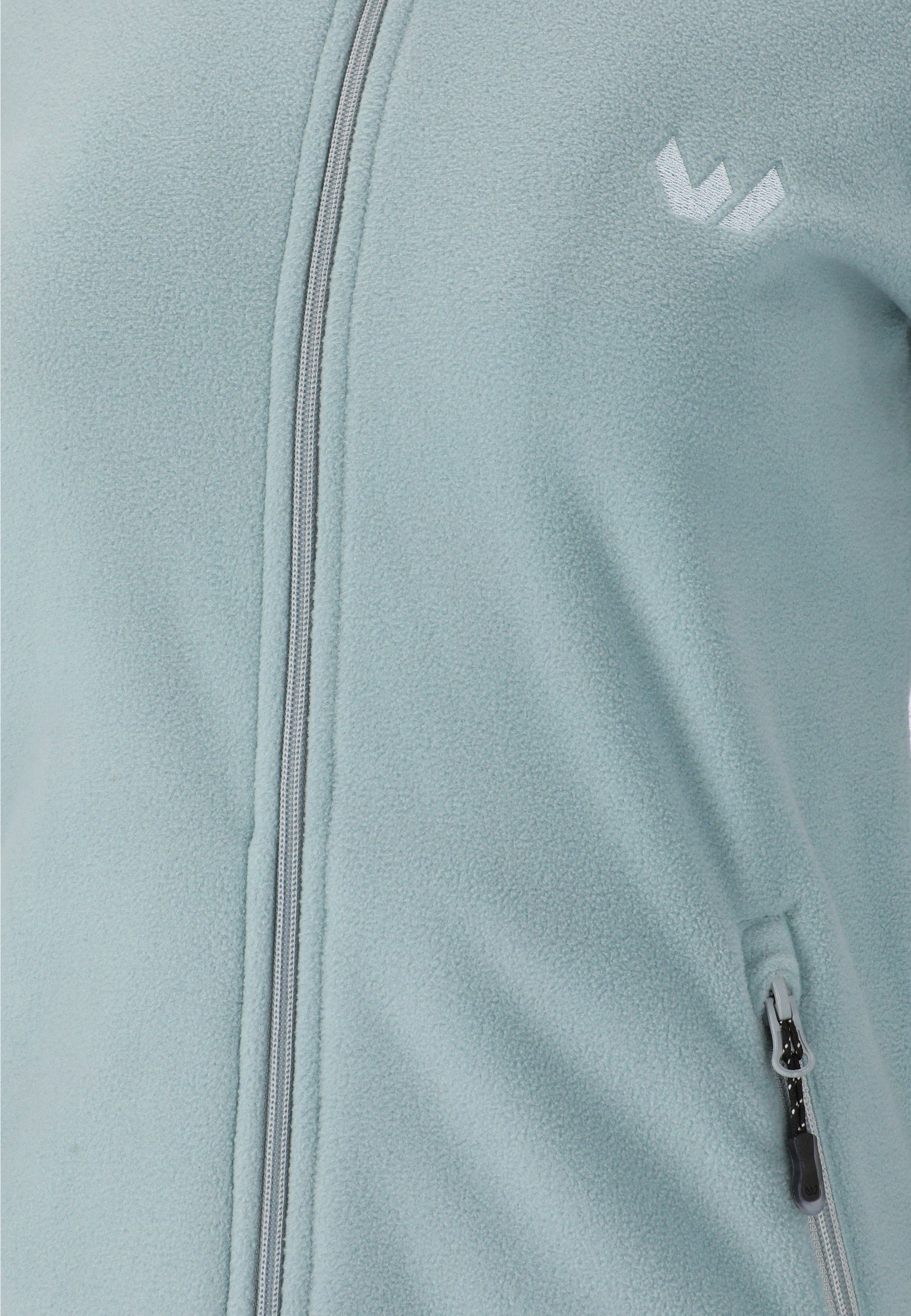 WHISTLER Fleecejacke Cocoon mit praktischem Tunnelzug hellblau