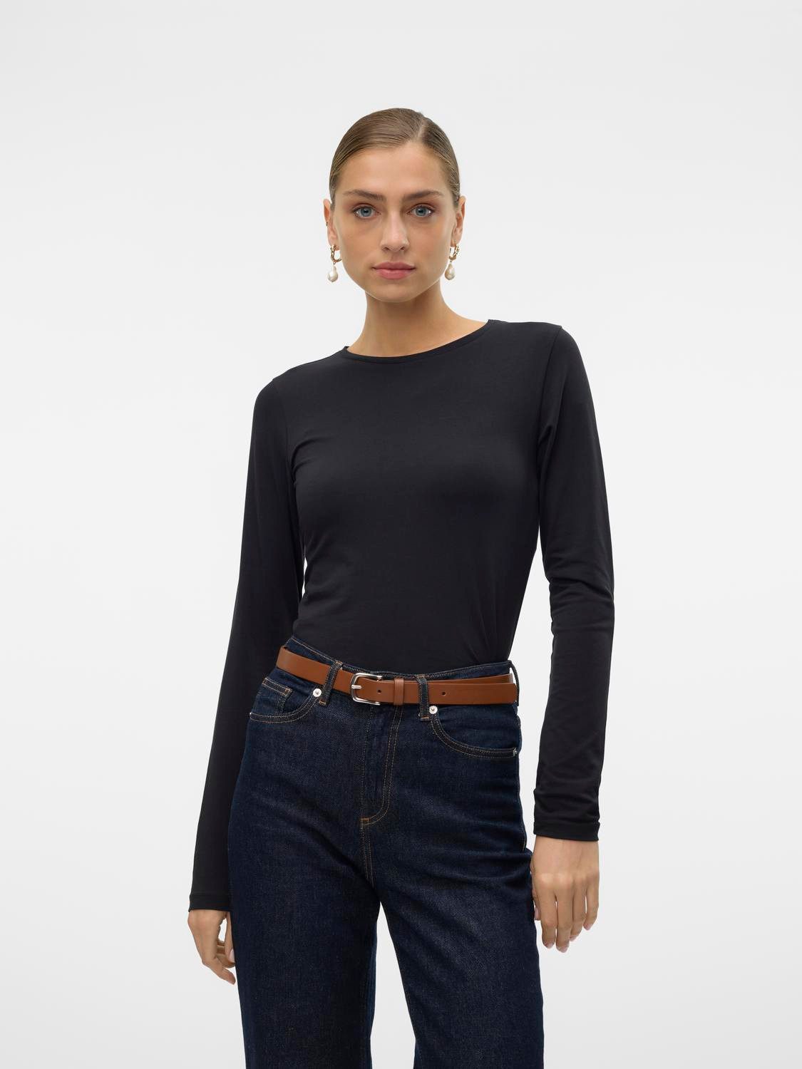 Vero Moda Langarmshirt VMLULU LS O-NECK TOP JRS GA NOOS günstig online kaufen