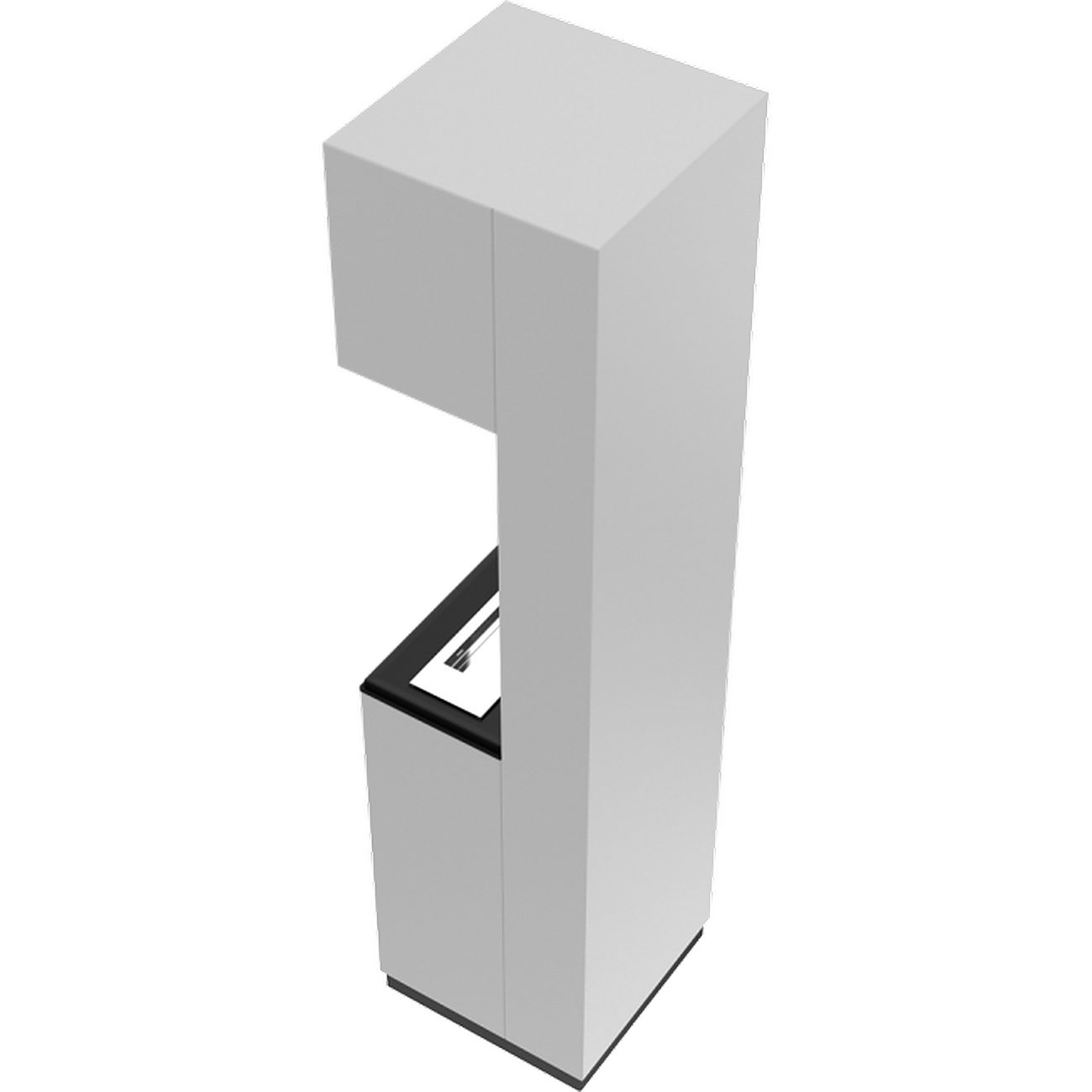 Kratki Echtfeuer-Dekokamin PORTAL BIOETHANOLKAMIN SIERRA WEIß MIT VERGLASUNG