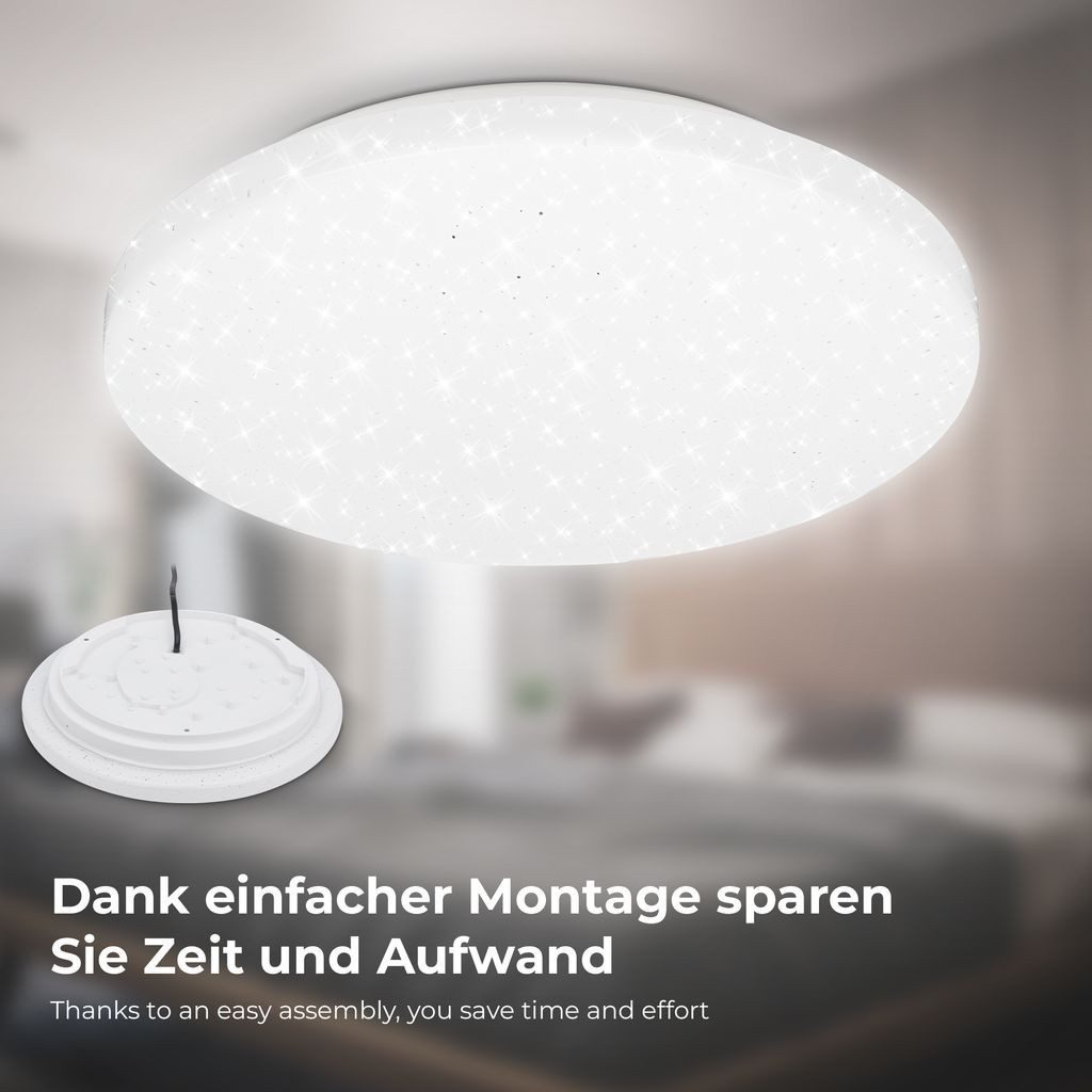 B.K.Licht Deckenleuchte LED Badezimmer Deckenlampe IP44 günstig online kaufen