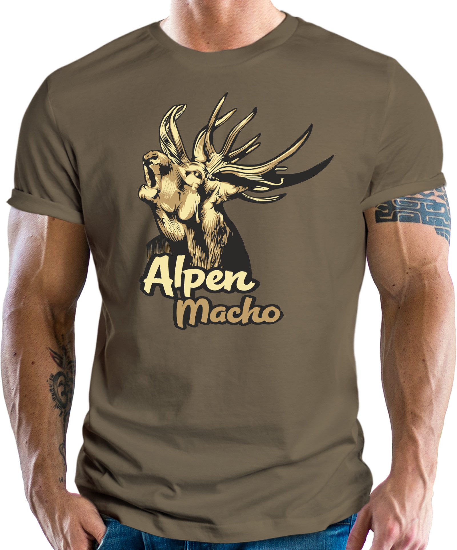 T-Shirt für Bergfans - Alpen Macho