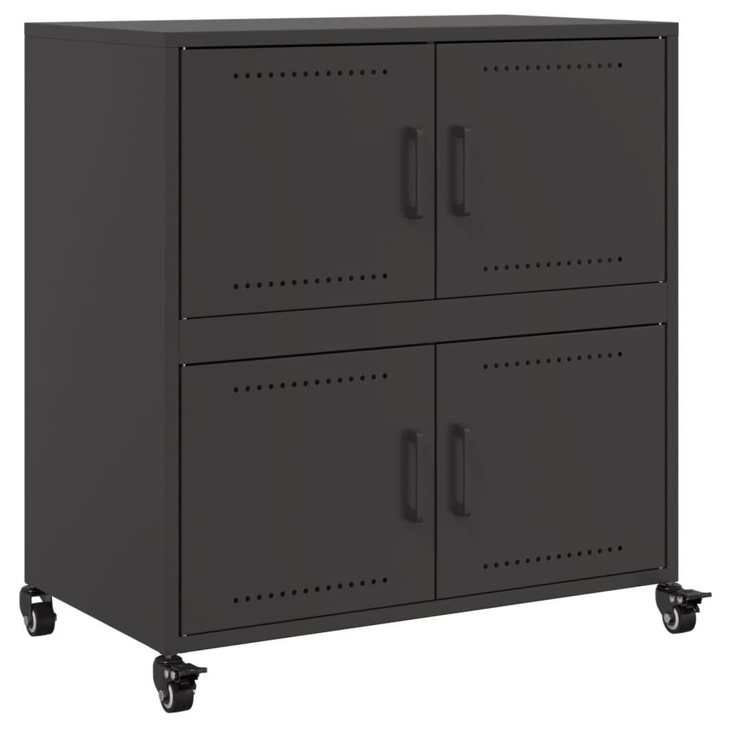 vidaXL Sideboard Sideboard Schwarz 68x39x72 cm günstig online kaufen