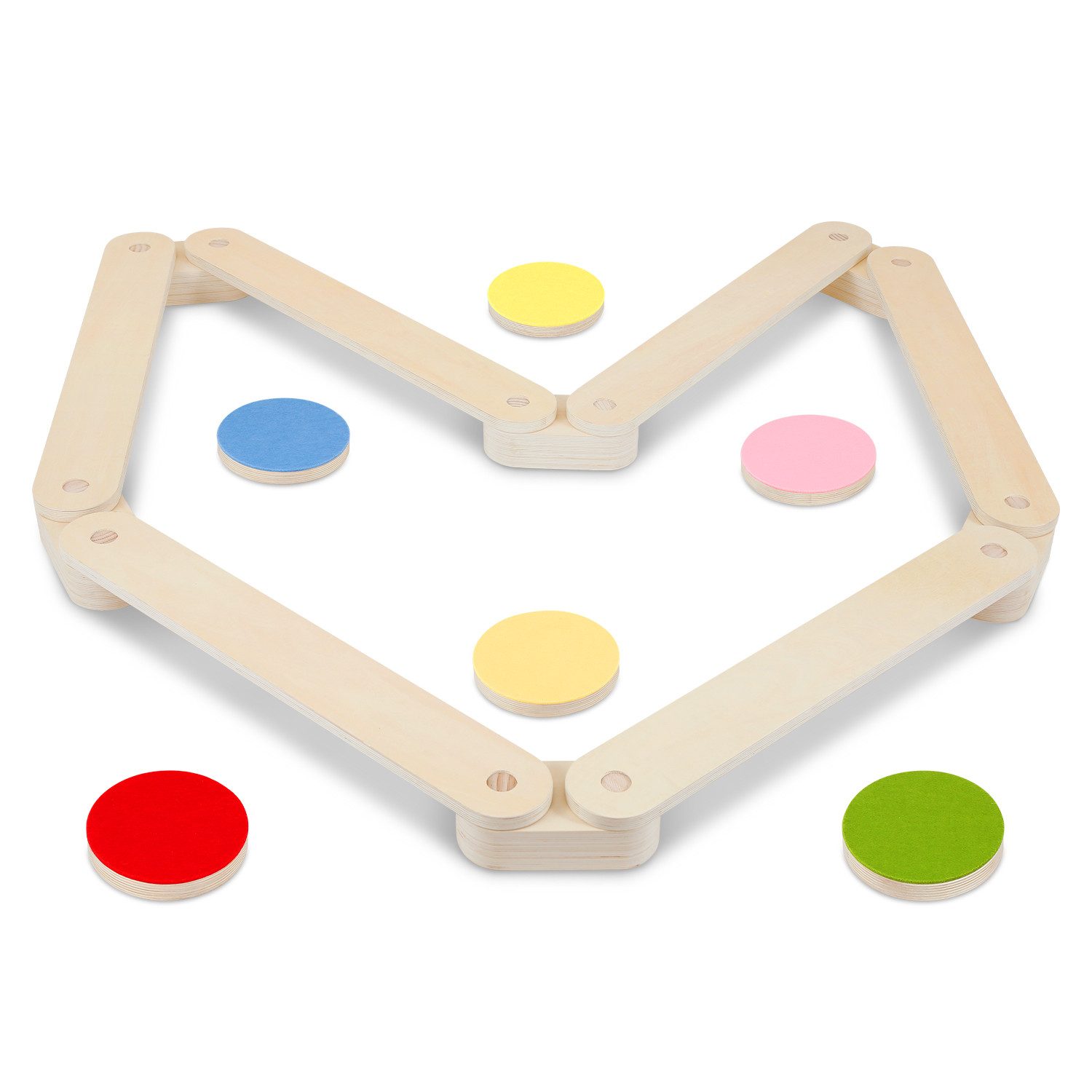 Balanceboard Balance Board aus Holz Balancebrett Trickboard für Kinder Indoorboard