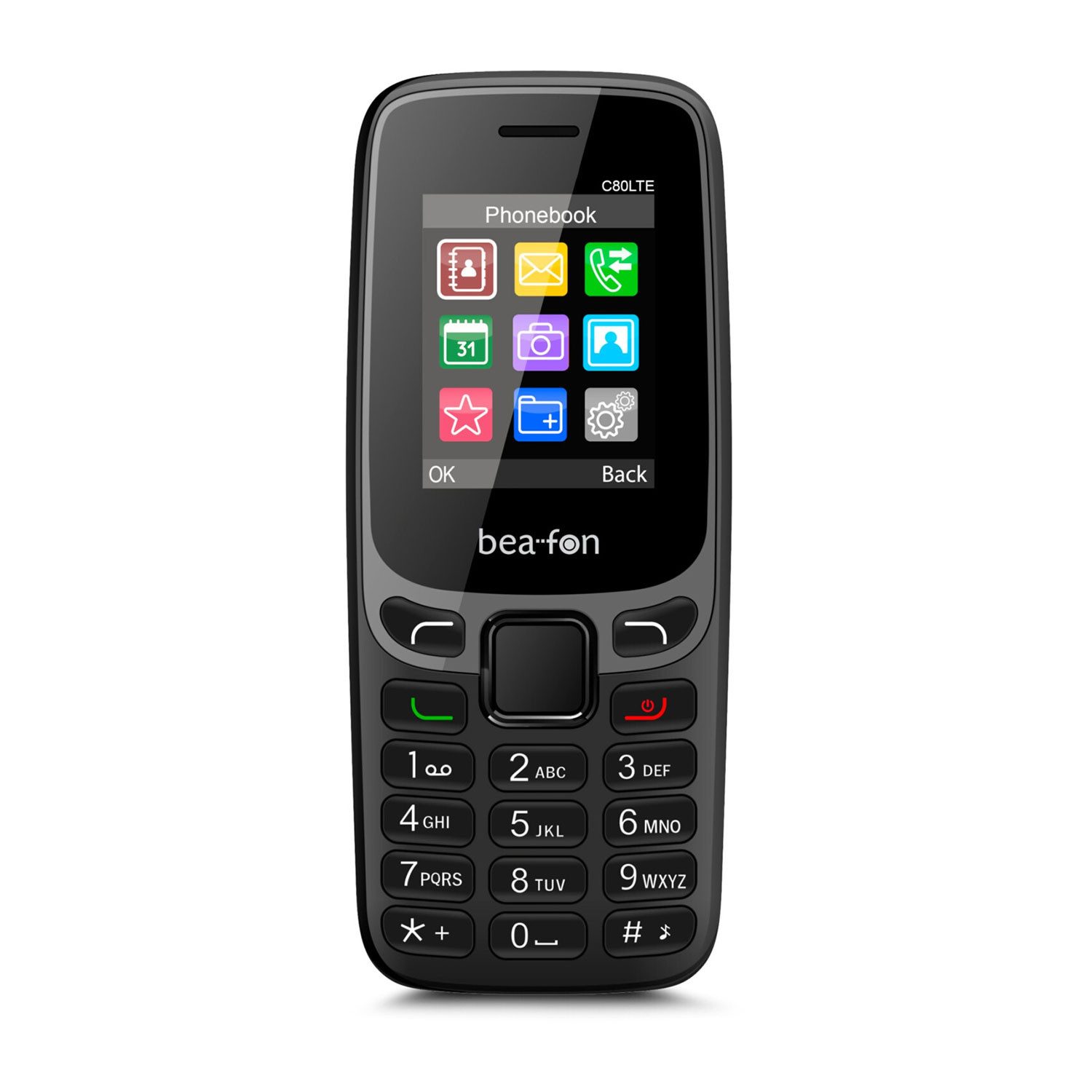 Beafon C80 Classic Line 2026 Smartphone (4.5 cm/1.77 Zoll, 0,3 MP Kamera)