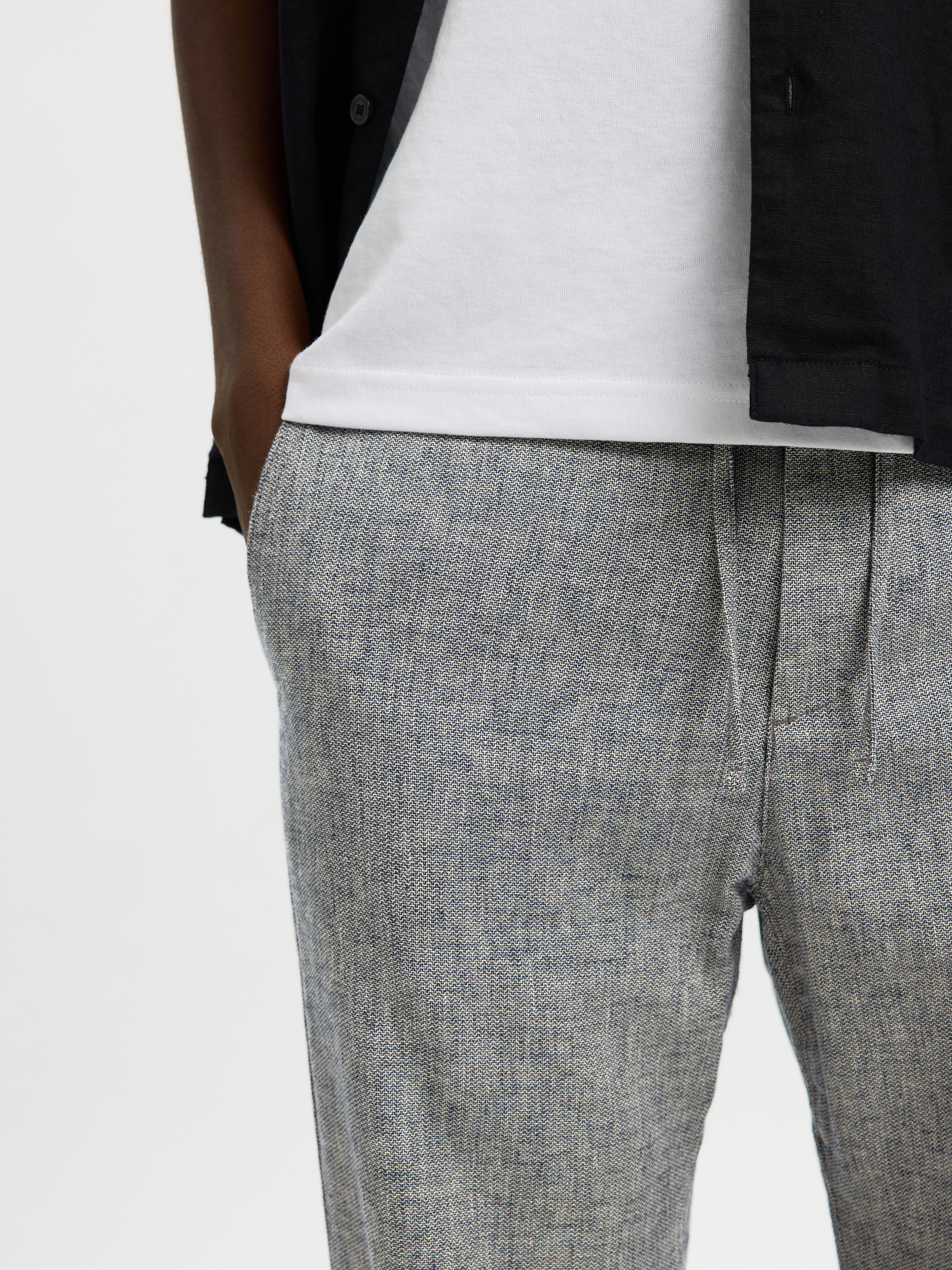 Selected Chinohose SLH172-SLIMTAPE BRODY LINEN PANT NOOS Baumwollmischung, slim fit