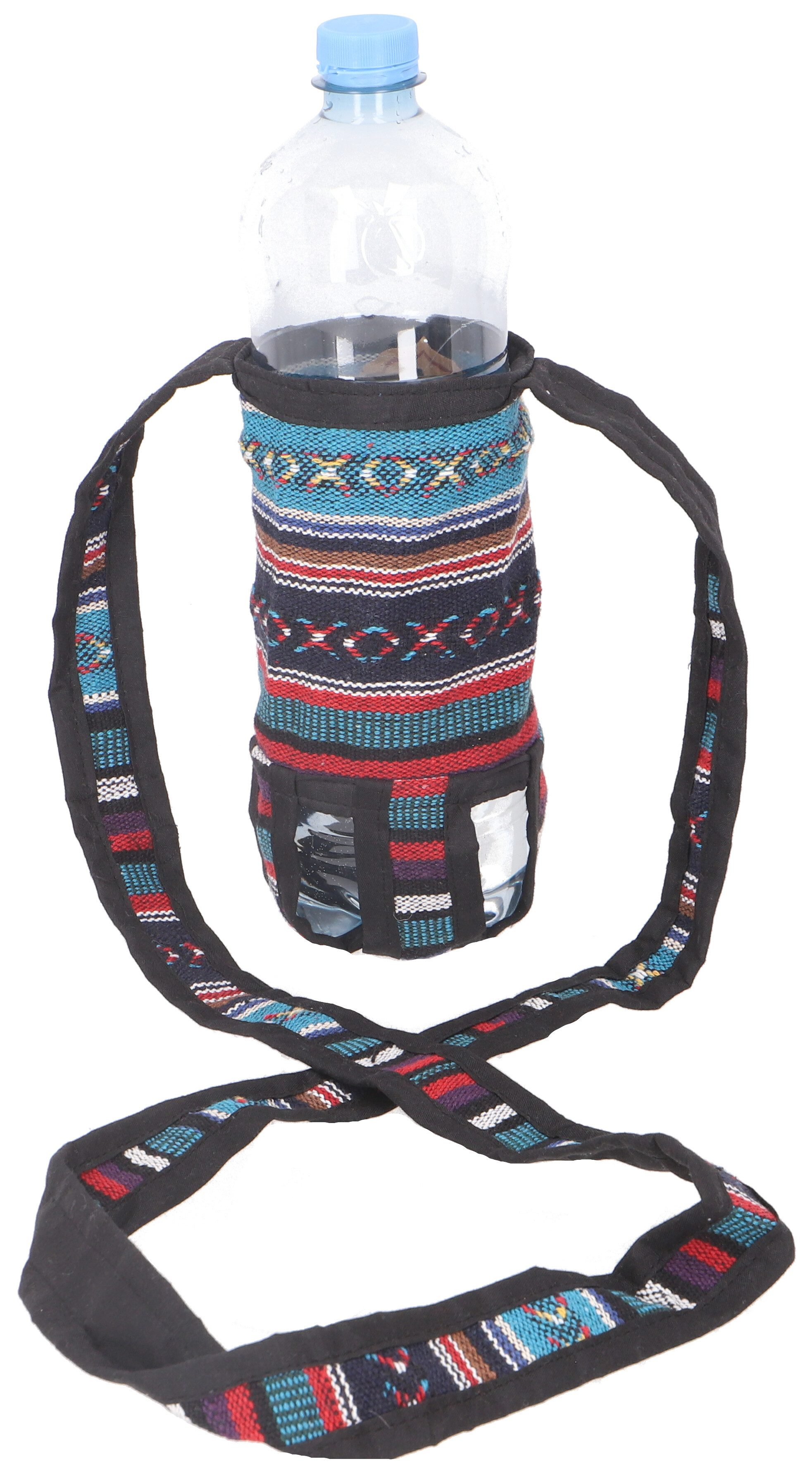 Guru-Shop Schultertasche Wasserflaschen Tasche, Flaschenhalter Ethno -..