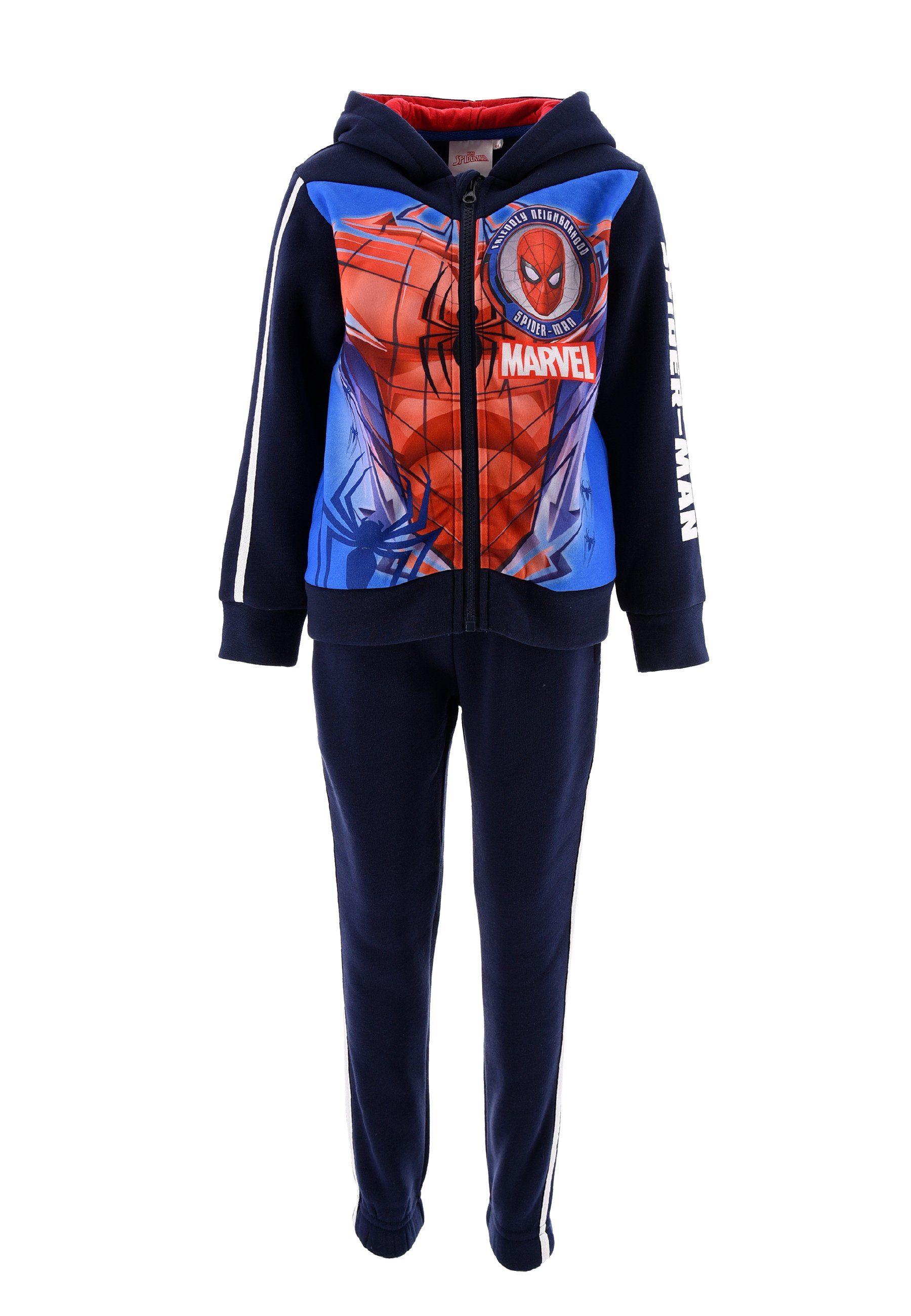 Spiderman Jogginganzug Sweat-Jacke mit Jogging-Hose Trainings-Anzug (SET, 2-tlg)