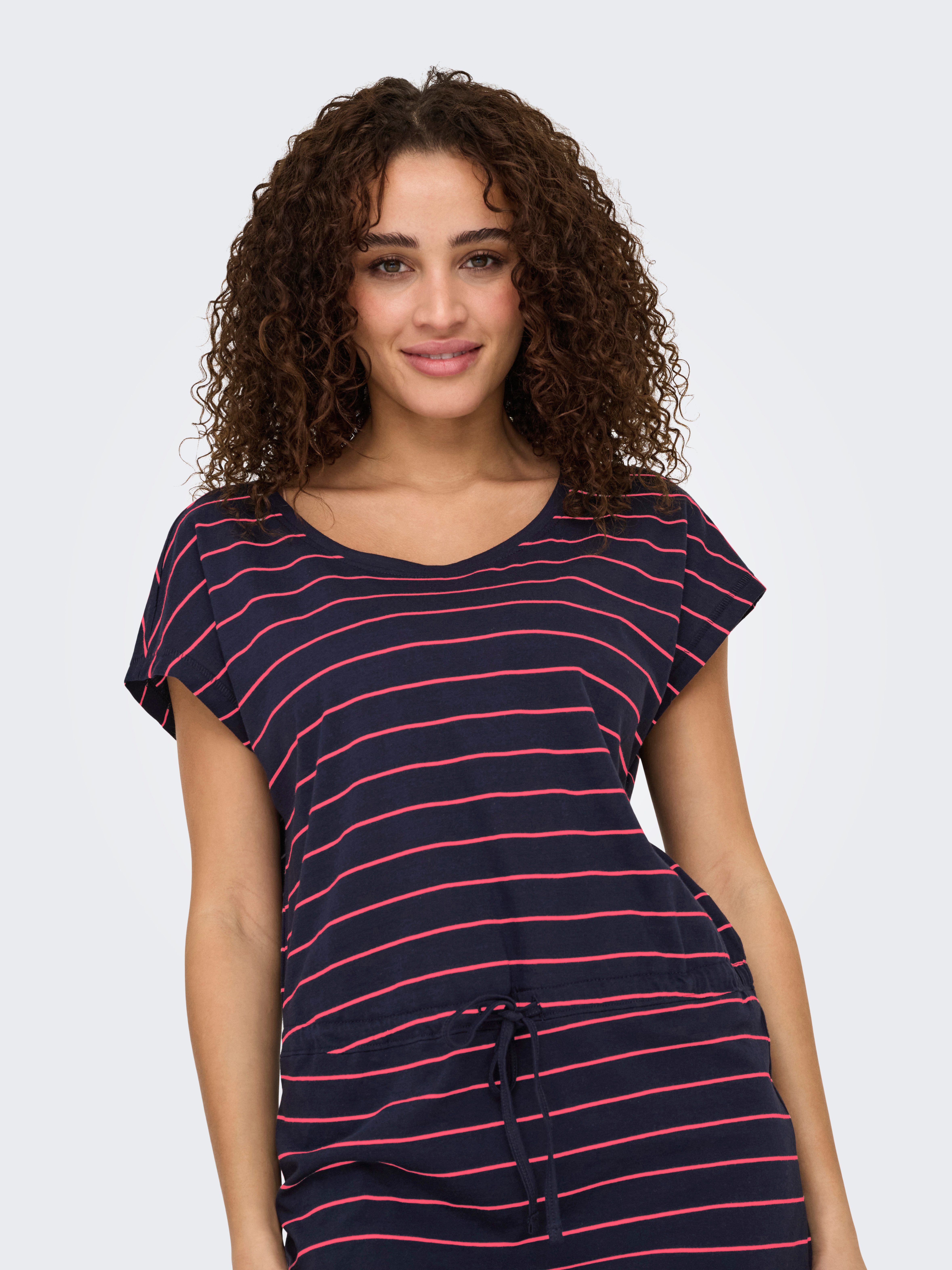 ONLY Shirtkleid ONLMAY LIFE S/S DRESS 2 PACK CS JRS (2er-Pack) Baumwolle, regular fit, Rundhals