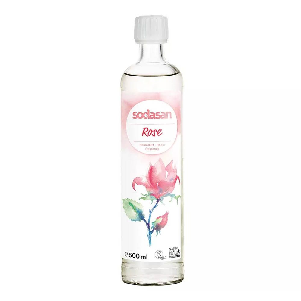 Sodasan Raumduft-Nachfüllflasche Raumduft - Rose Nachfüller 500ml