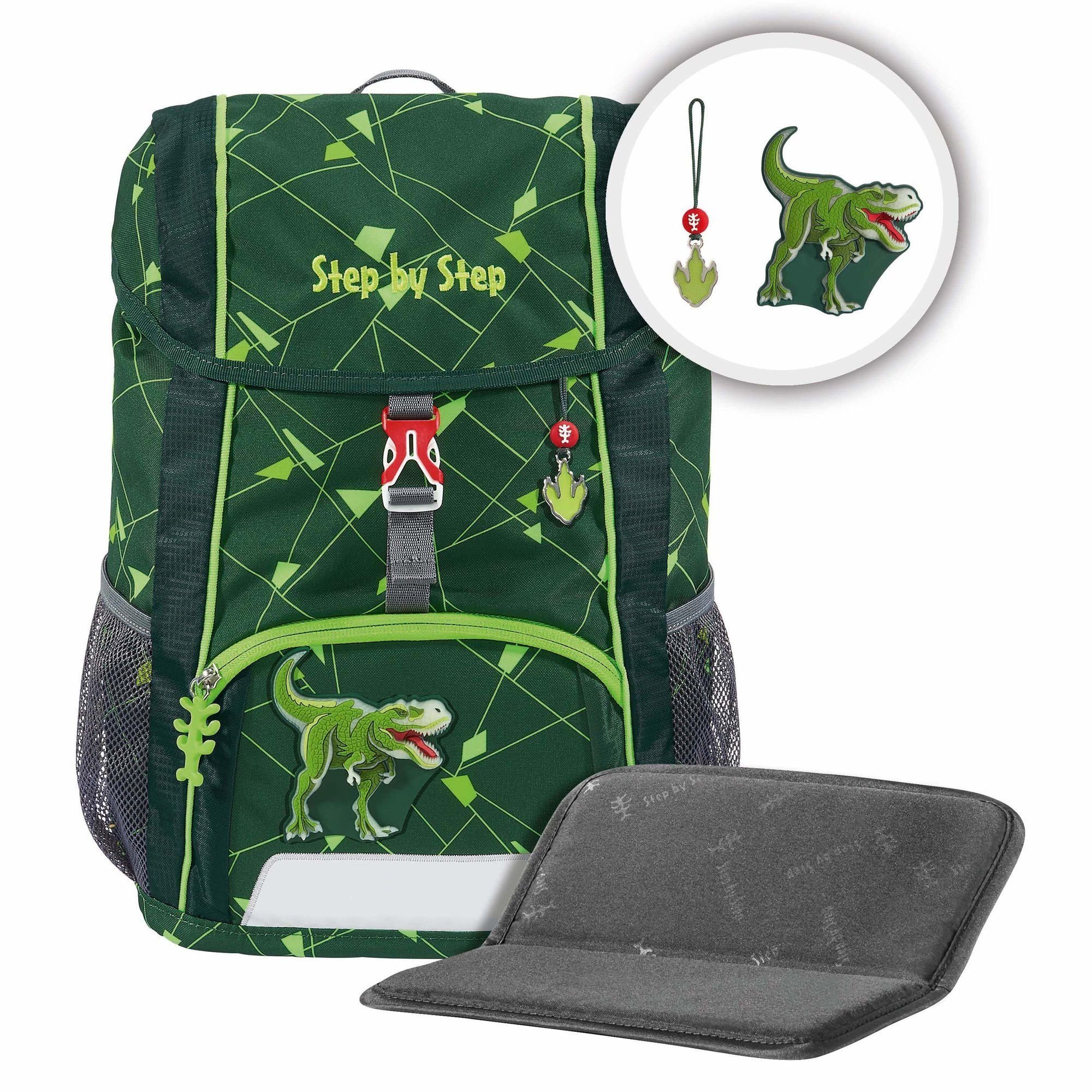 Step by Step Kinderrucksack Kid Shine, Polyester dino night tyro