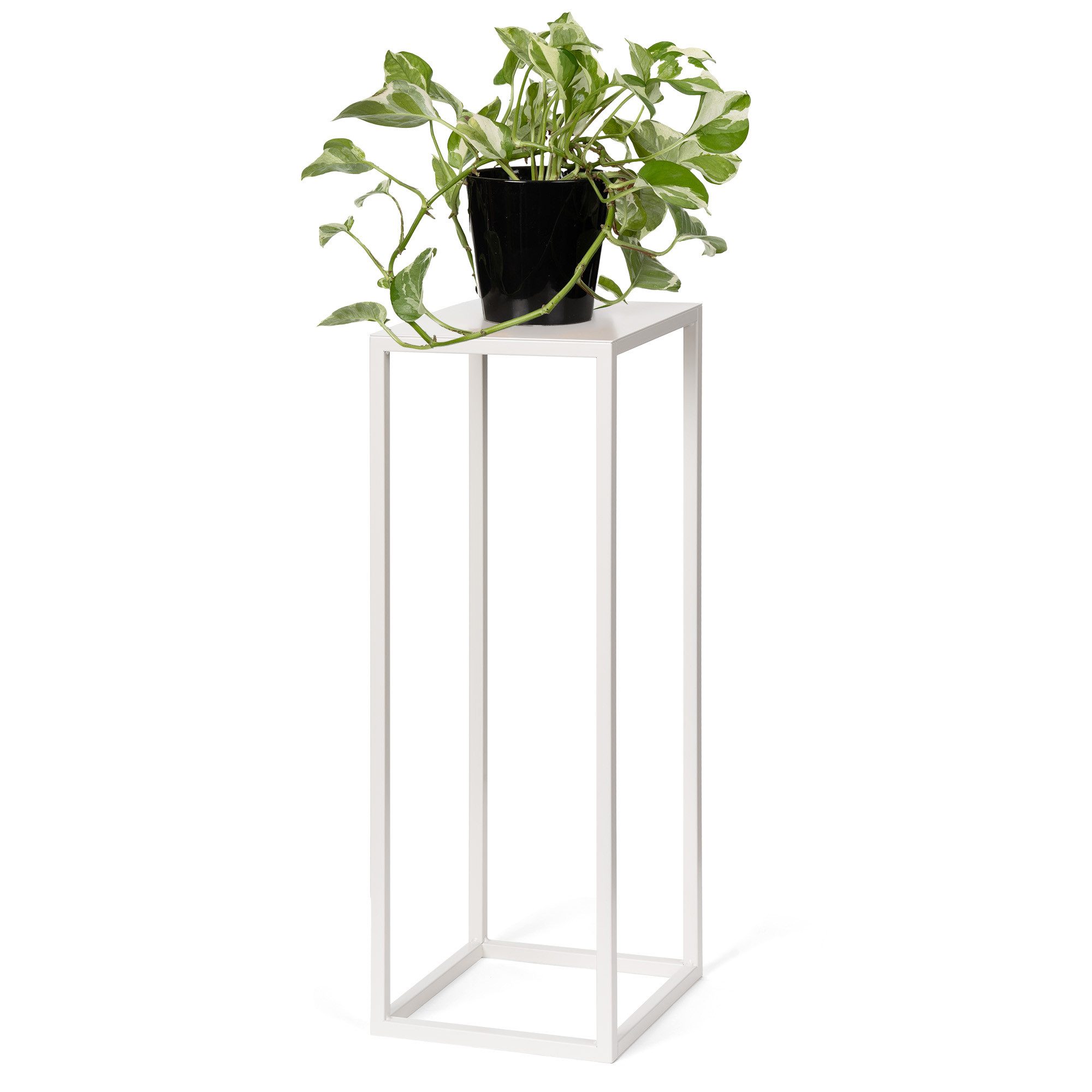 LAMO Manufaktur Blumenständer LAMO Manufaktur Blumenständer Elfenbein aus Metall 68 cm (Dekorativer Metallständer, 1 St., 2-Teilig), Hoher Blumenständer, für Skulpturen und Deko, Pflanzen Metallständer