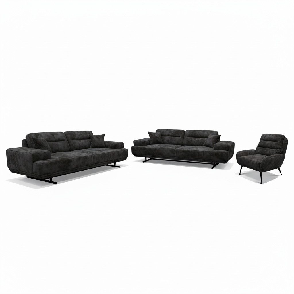 Palms-Store Sofa -Set Berlin Vier Farbvarianten, passend für jedes Zuhause., Verstellbares Rückenteil, flexibles Sitzen & Liegen