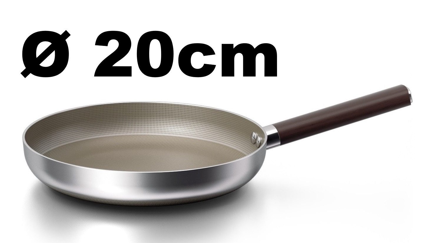 Cheffinger Pfannen-Set Premium Pfanne Bratpfanne Edelstahl Ø20cm Induktion Cheffinger, Material: Edelstahl