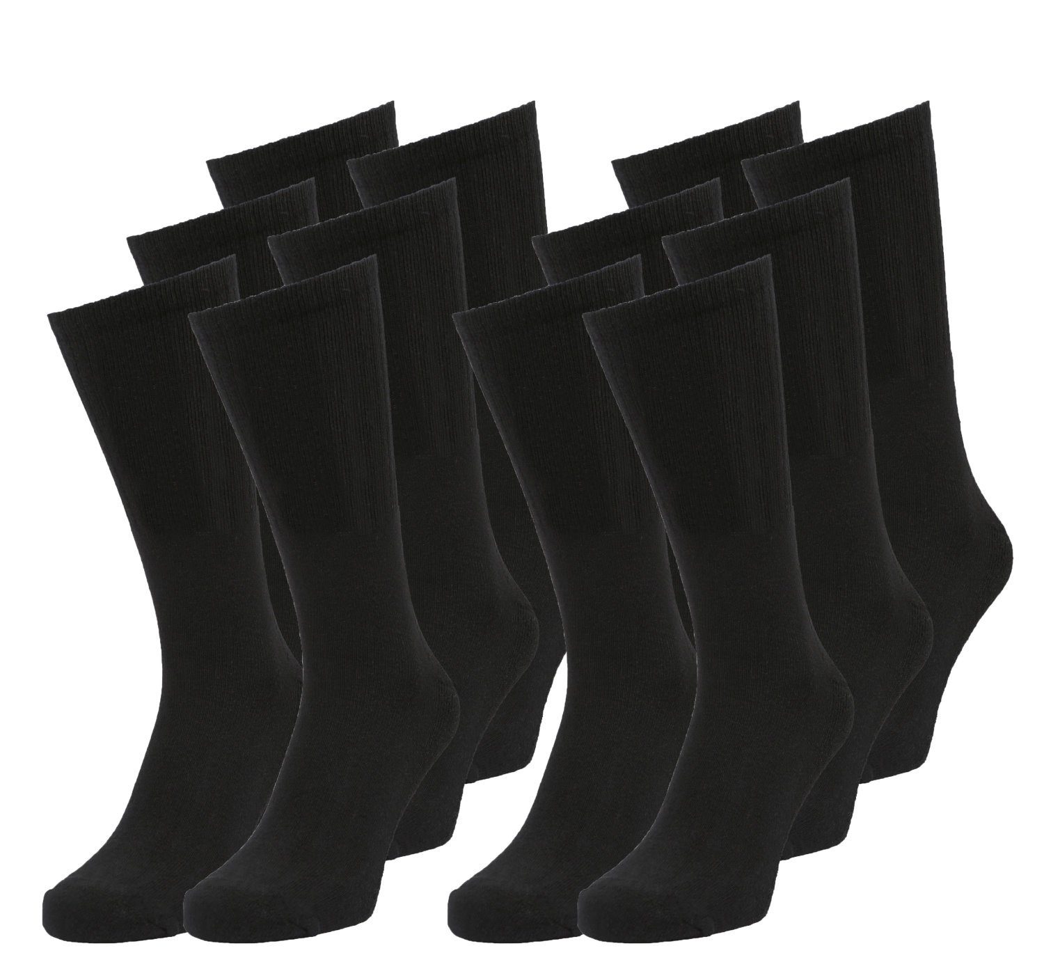 GÖTZBURG Sportsocken 6er Pack Götzburg Herren Socken Schwarz Freizeitsocken