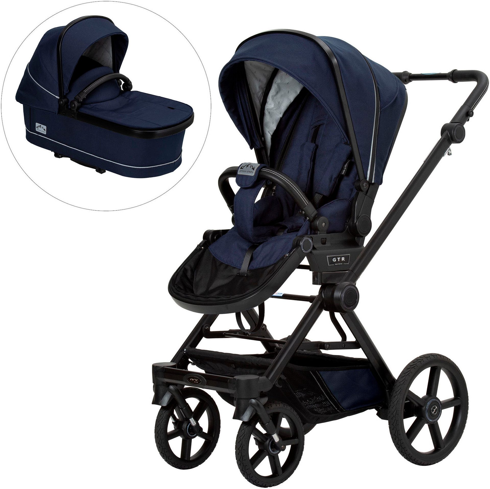 Hartan Kombi-Kinderwagen Ivy GTR Outdoor mit Falttasche, Made in Germany