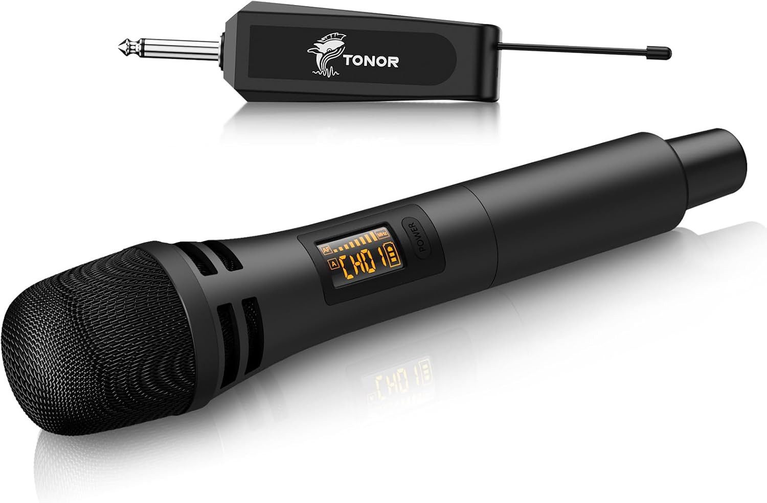 TONOR Mikrofon TONOR TW-310 Wireless Mikrofon Funk Karaoke Mic 15 Kanäle Bühne