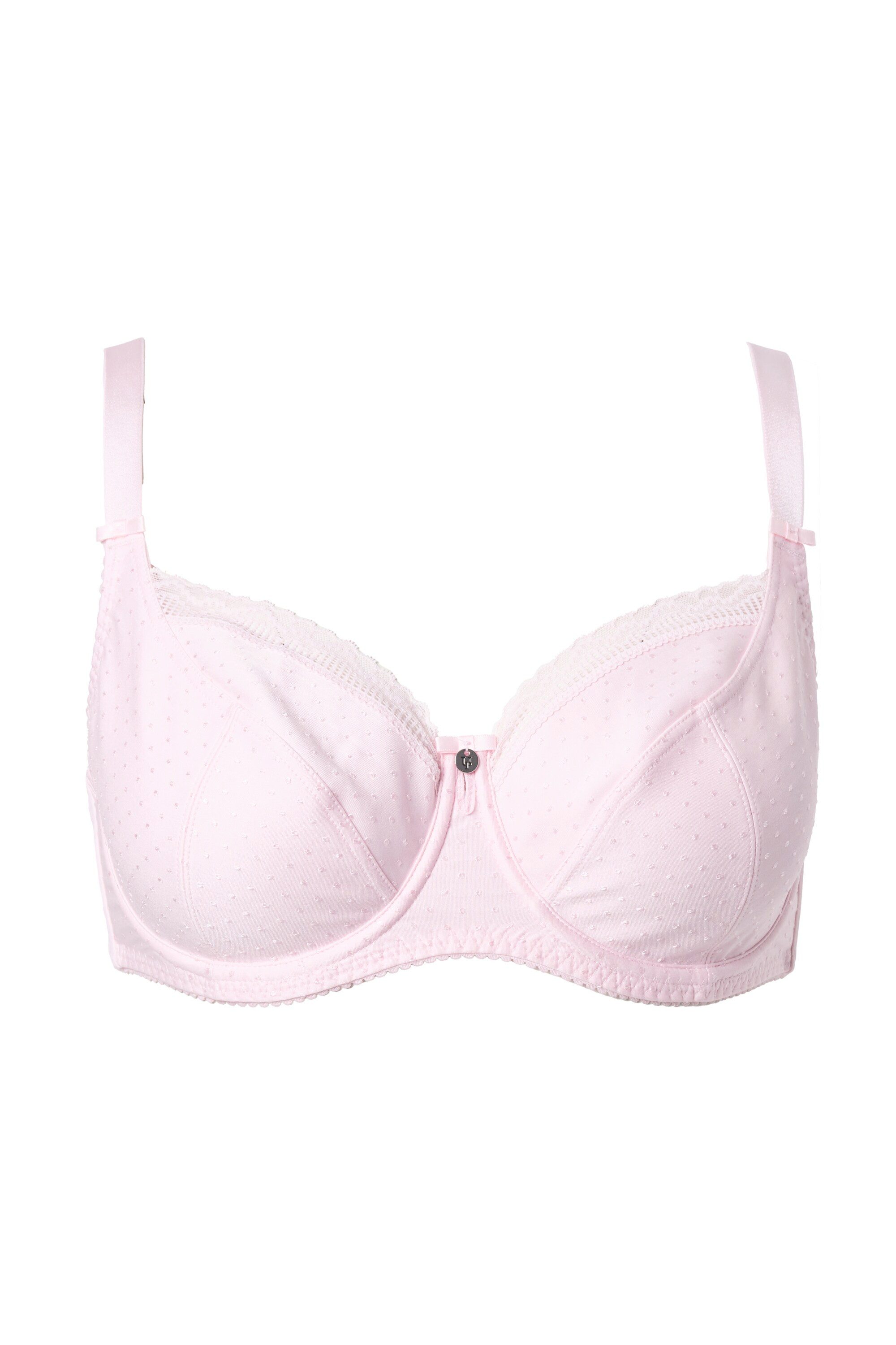 Ulla Popken Bügel-BH Bügel-BH Jacquard Spitzenkante – Bild 2 von 5