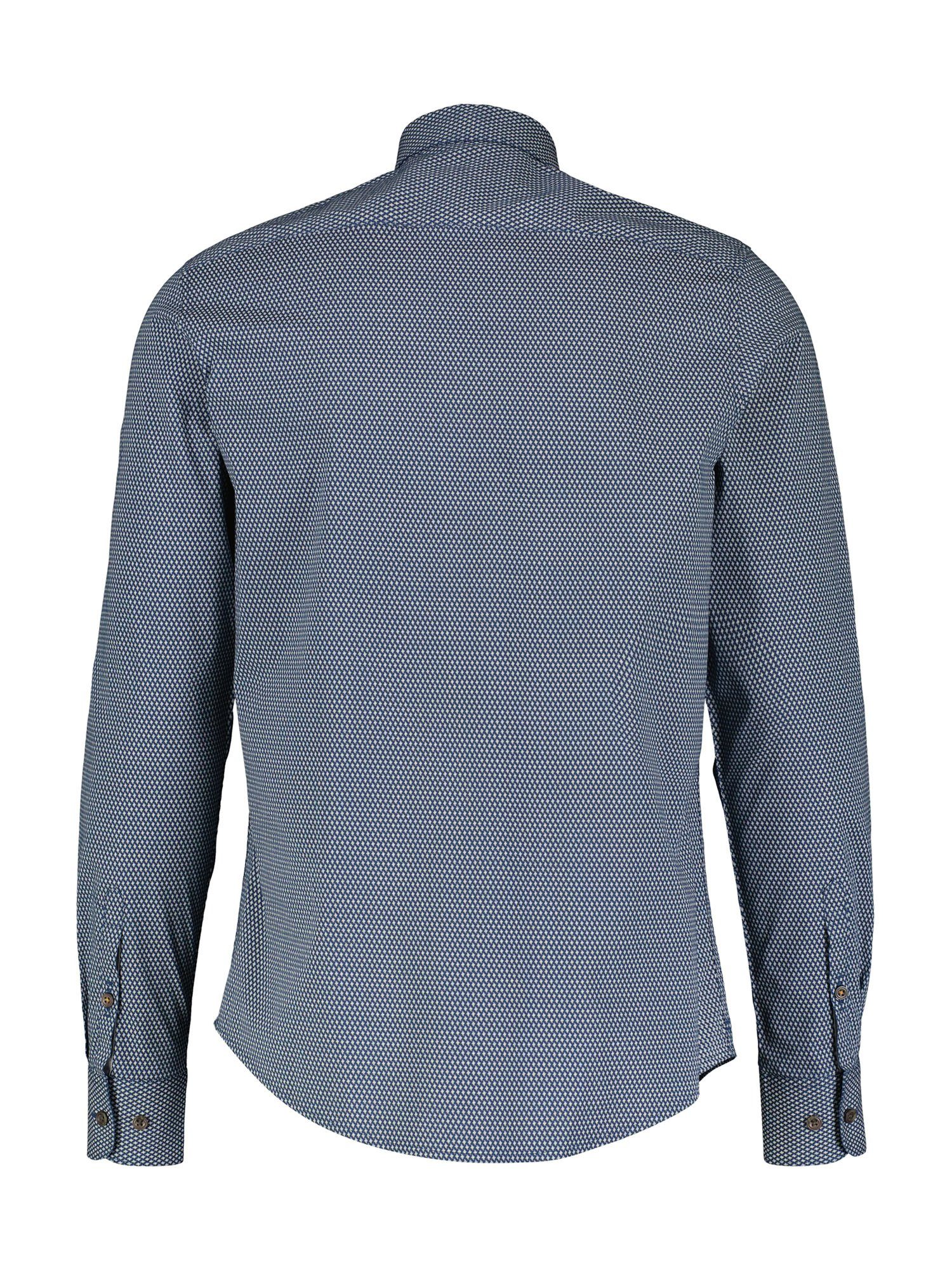 LERROS Langarmhemd mit DEEP BLUE Langarmhemd Minimal-AOP LERROS