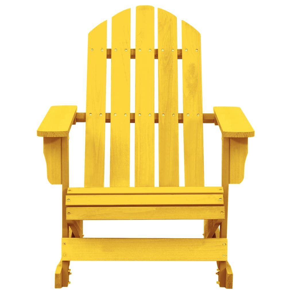 vidaXL Gartenstuhl Adirondack-Schaukelstuhl Massivholz Tanne Gelb günstig online kaufen