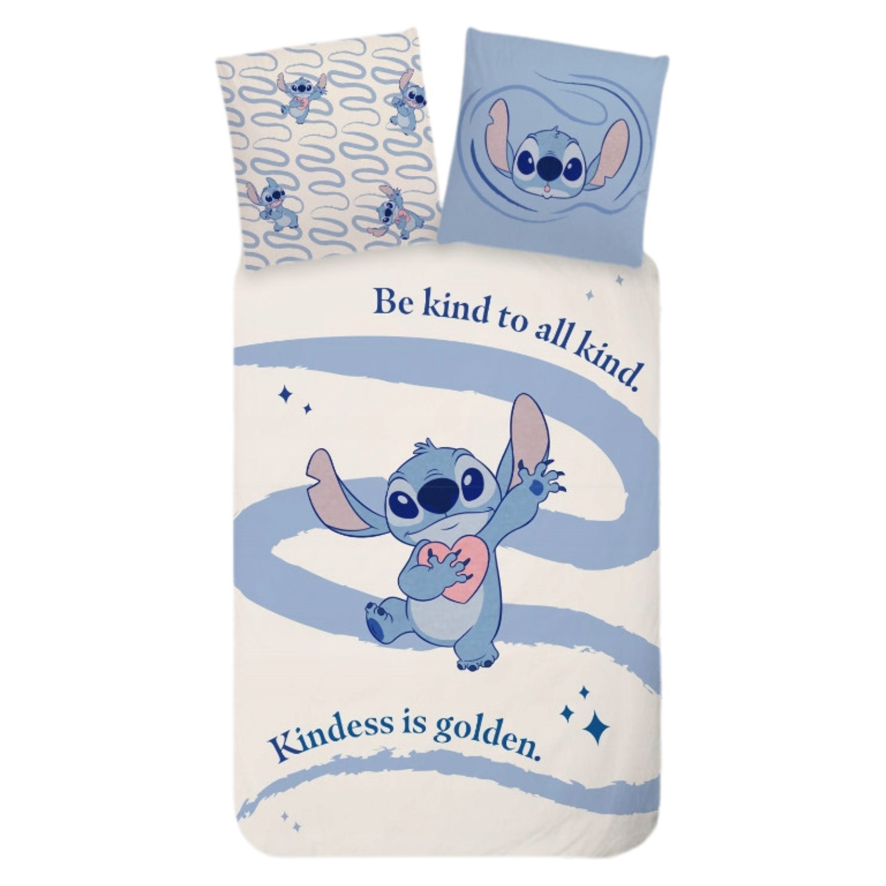 Disney Babybettwäsche Lilo & Stitch Baumwolle Bettbezug Kissenbezug 100 x 135 cm 40 x 60 cm, Baumwolle